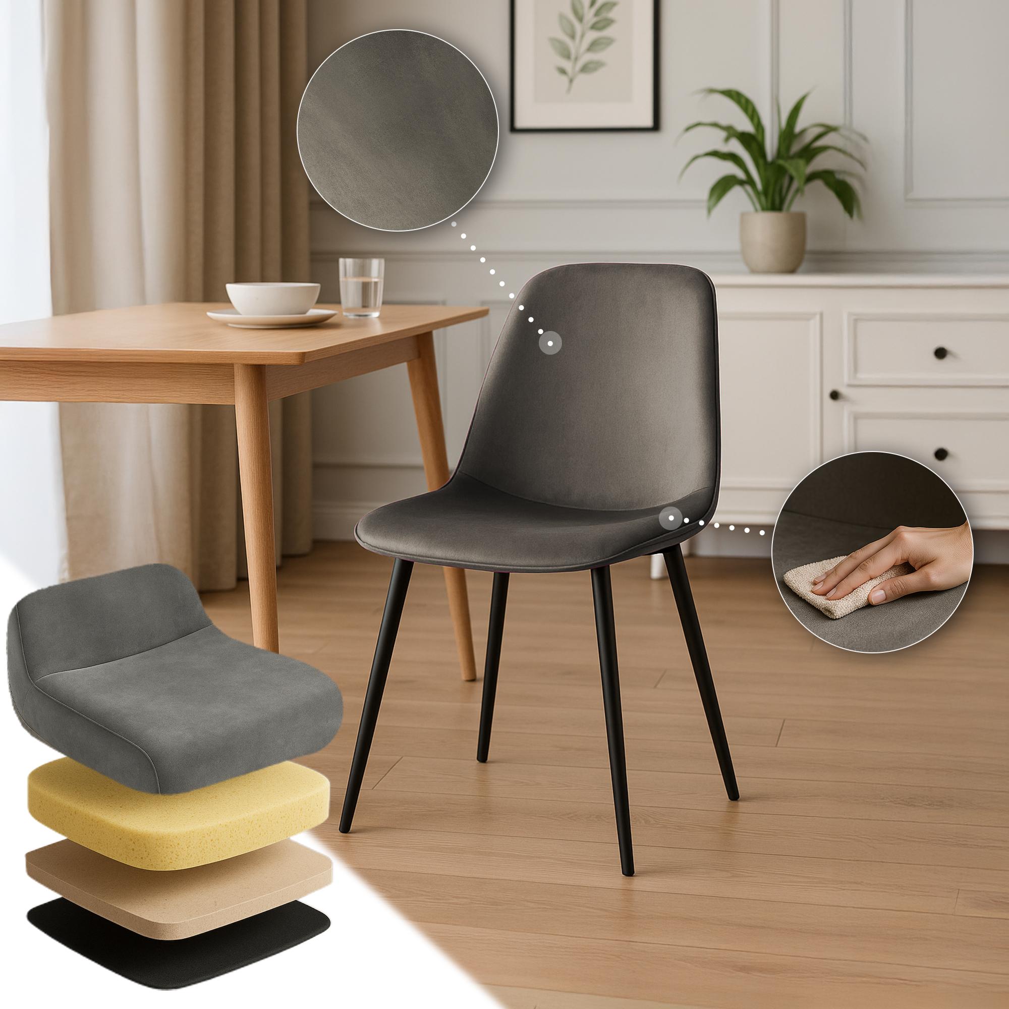 Set van 2 eetkamerstoelen Maryam