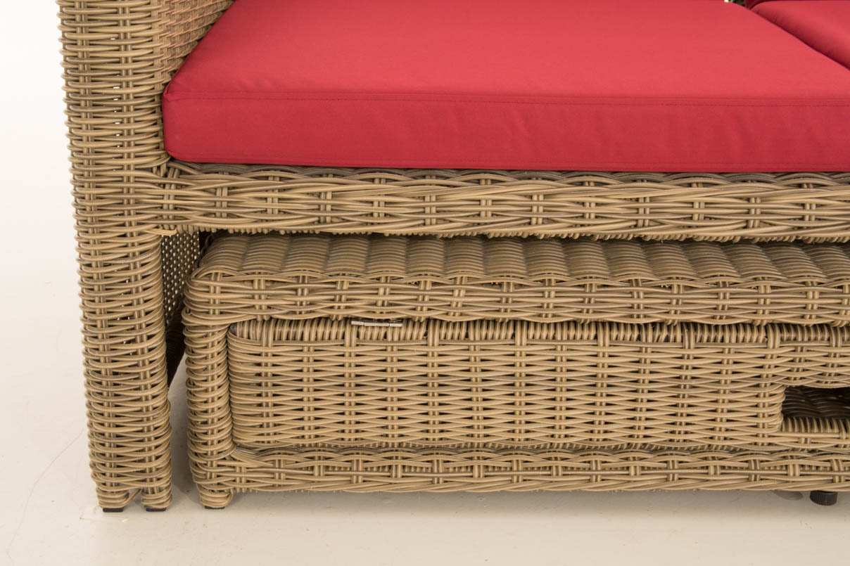 Wicker Loungebank ANCONA 5mm