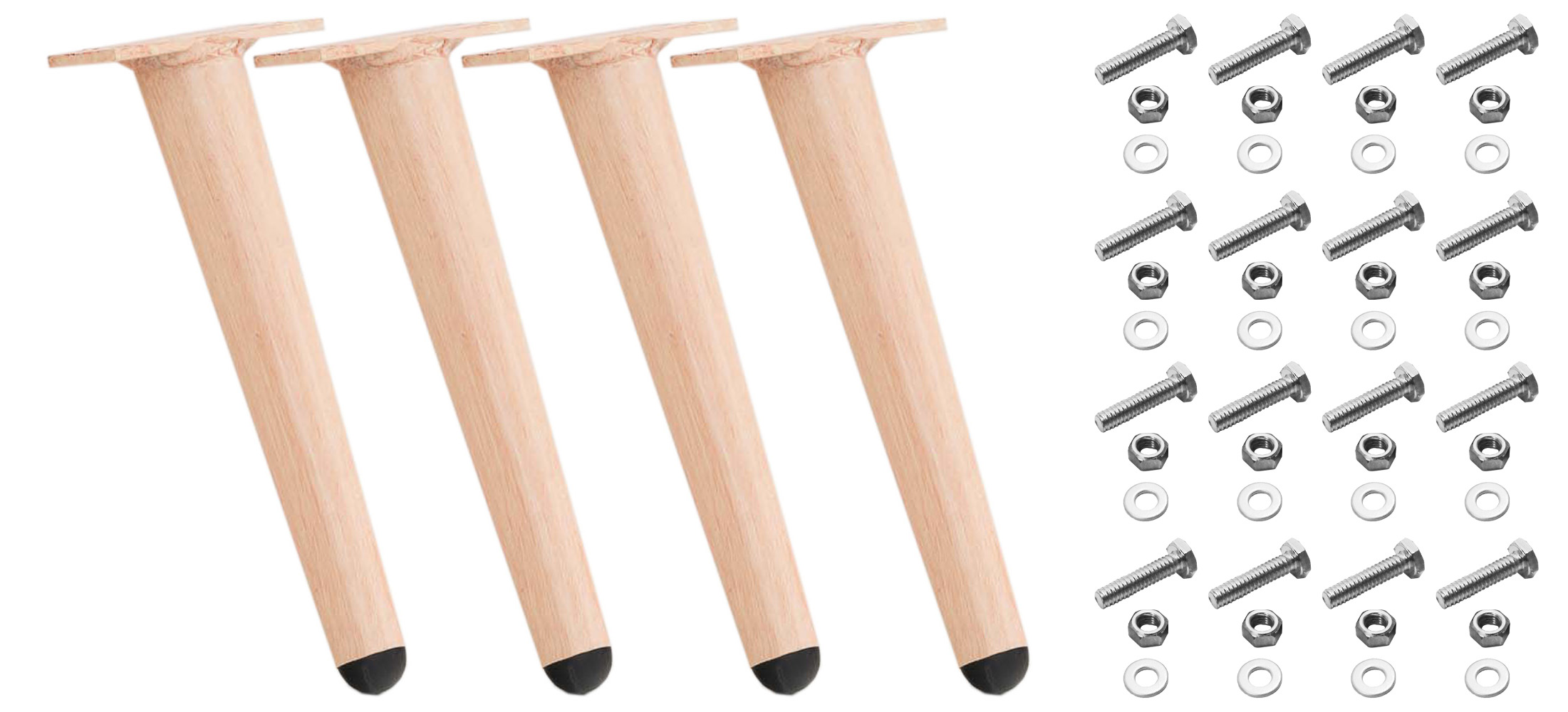 Set van 4 meubelpoten