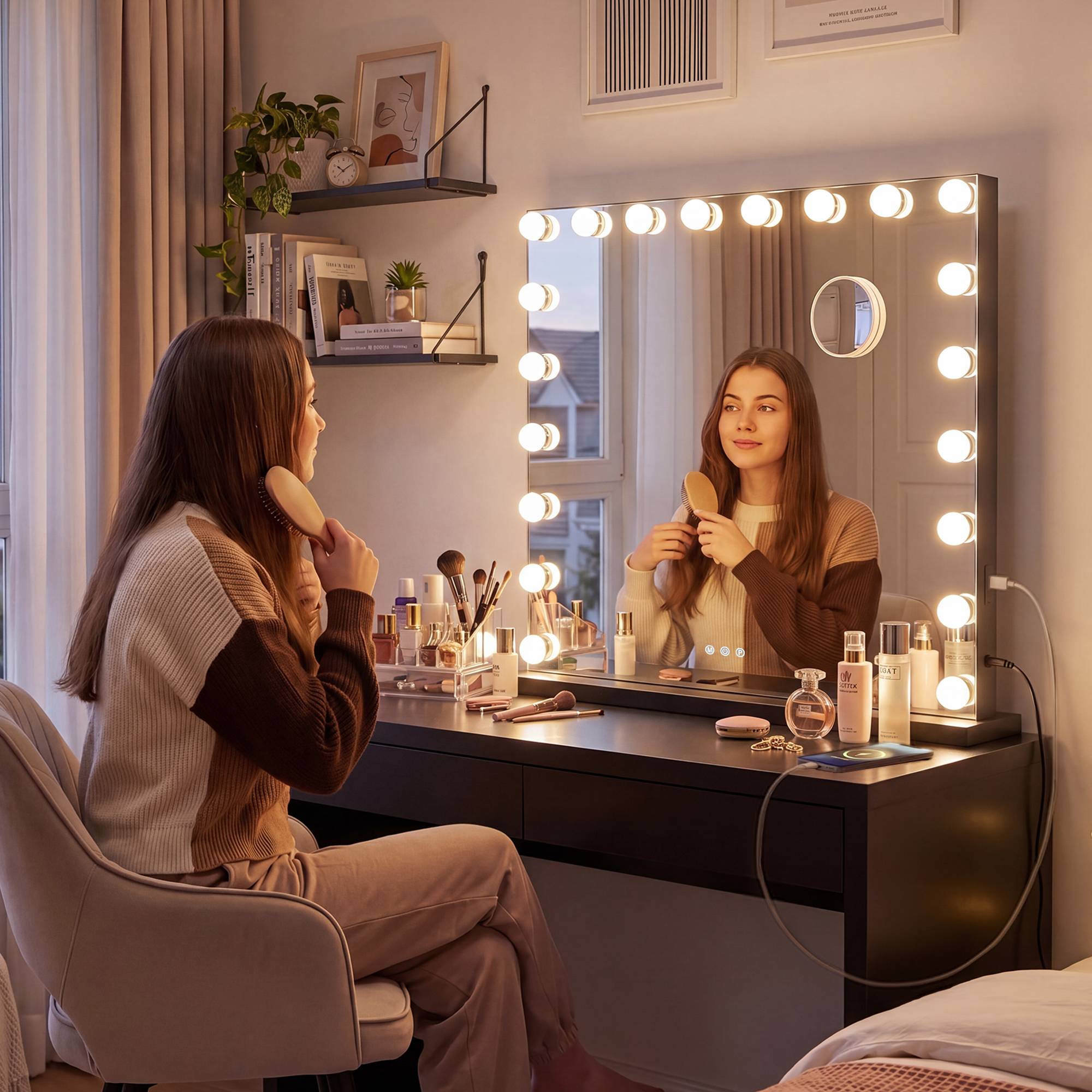 Make-upspiegel Norlina met Bluetooth