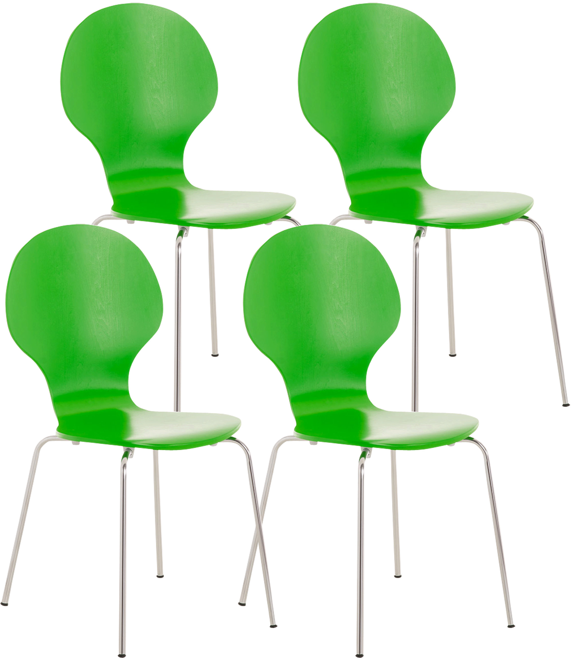 Set van 4 stapelstoelen Diego