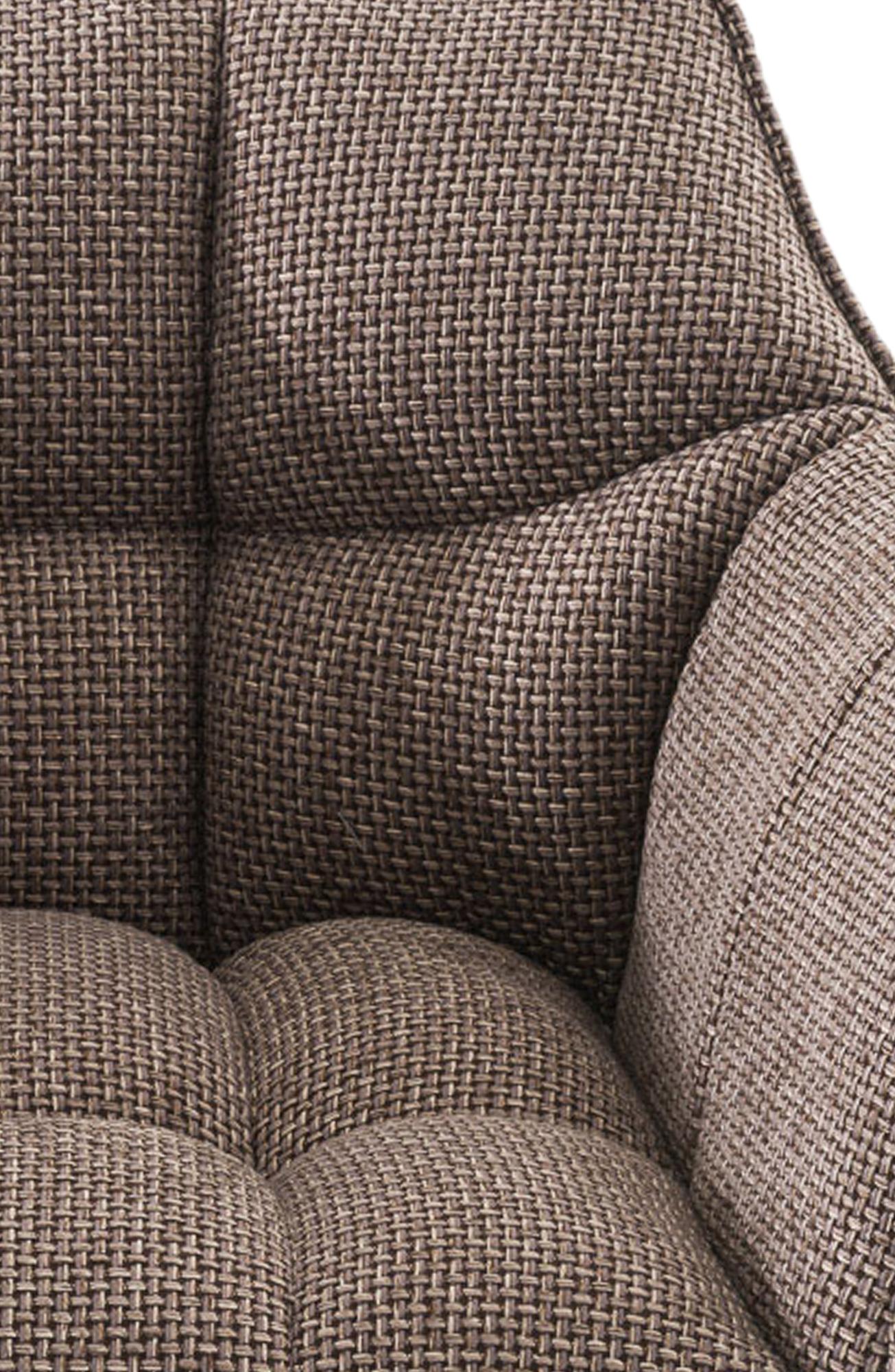 2-delige set barkrukken Damaso stof met vierpootsframe