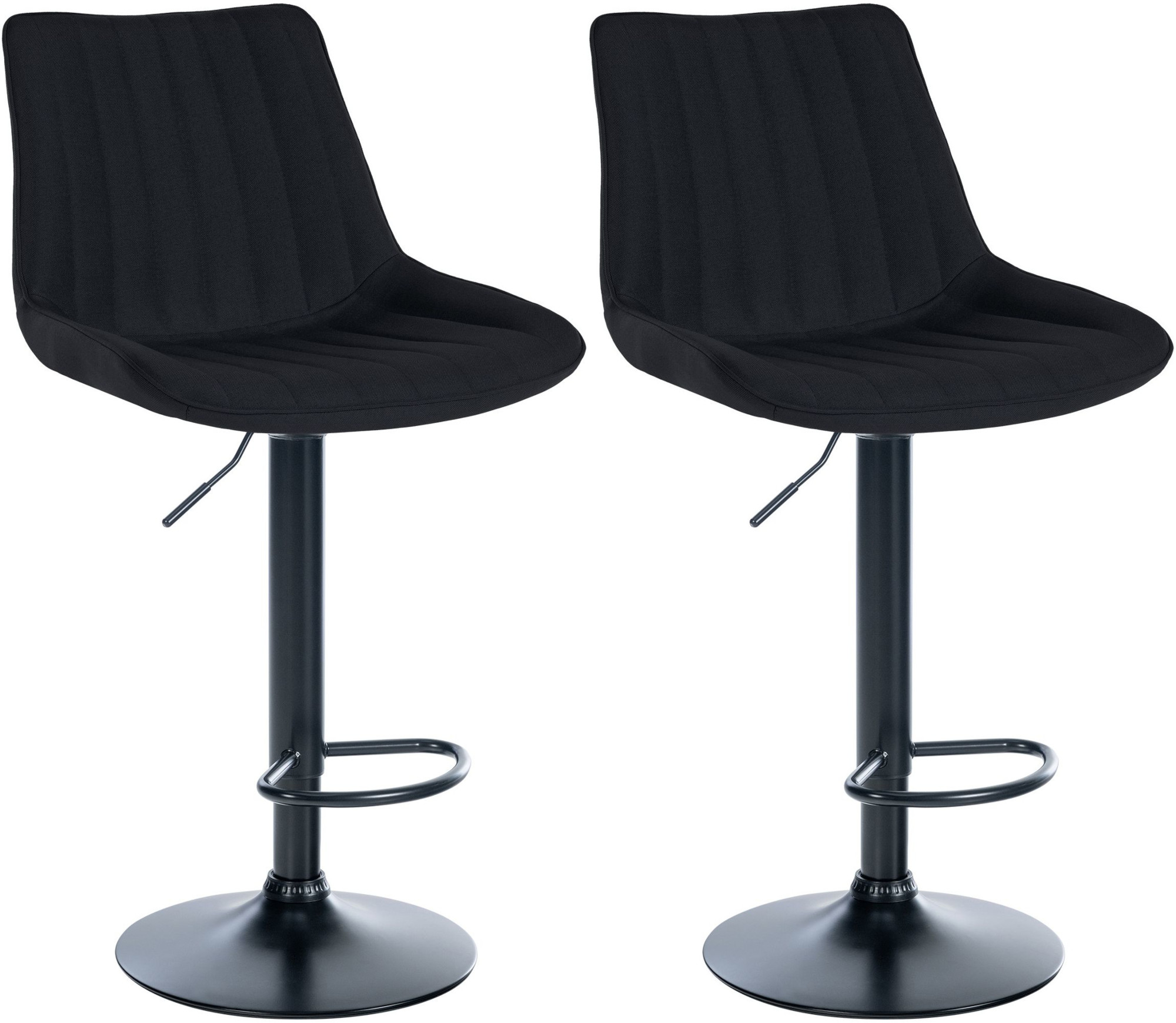 Set van 2 barkrukken Toni stof