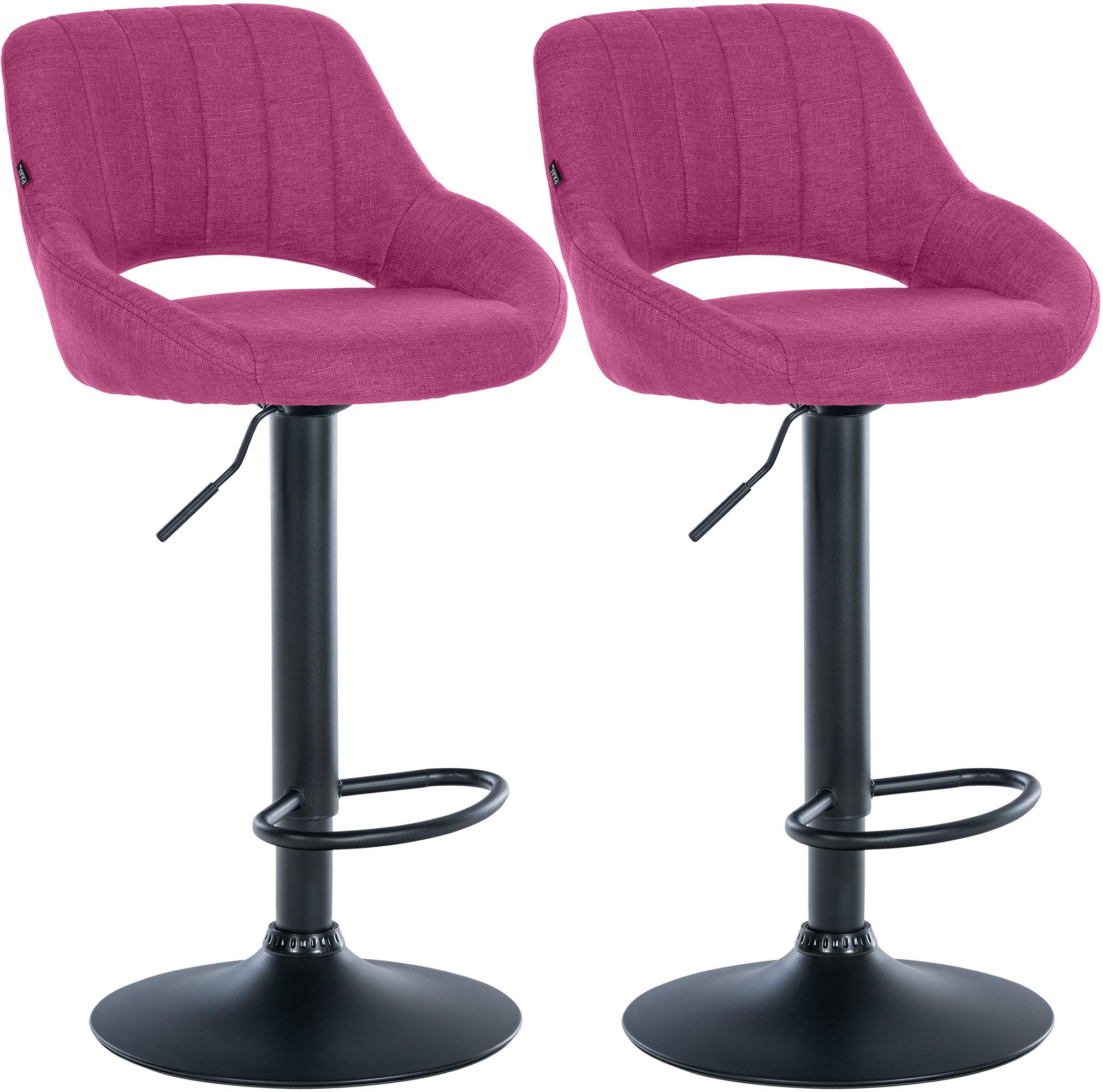 Set van 2 barkrukken Milet, stof