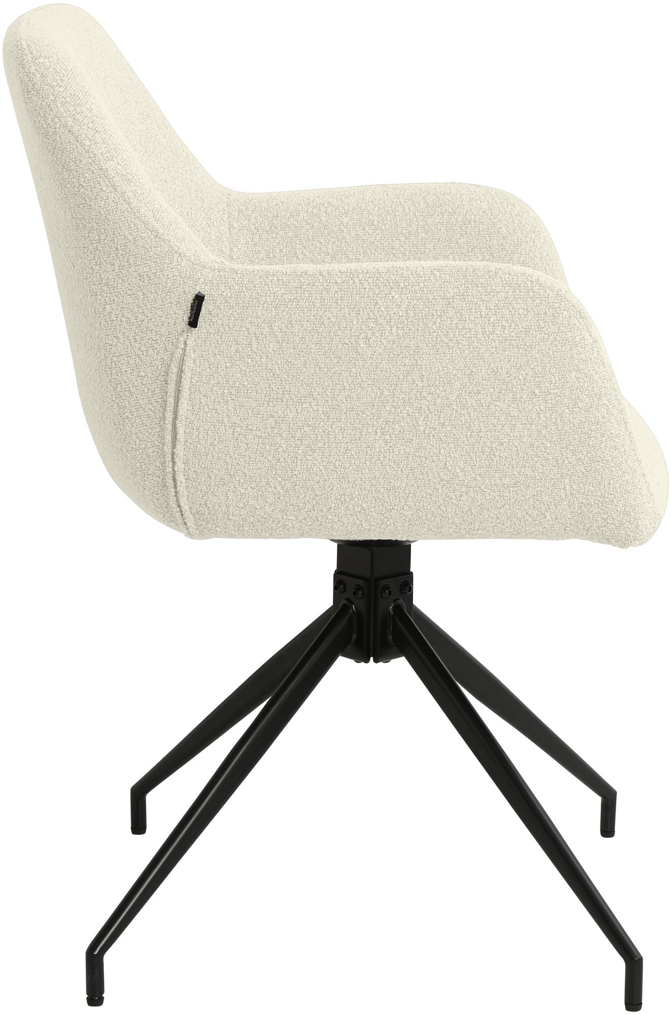 Set van 2 Eetkamerstoelen Merlinda met teddy stof