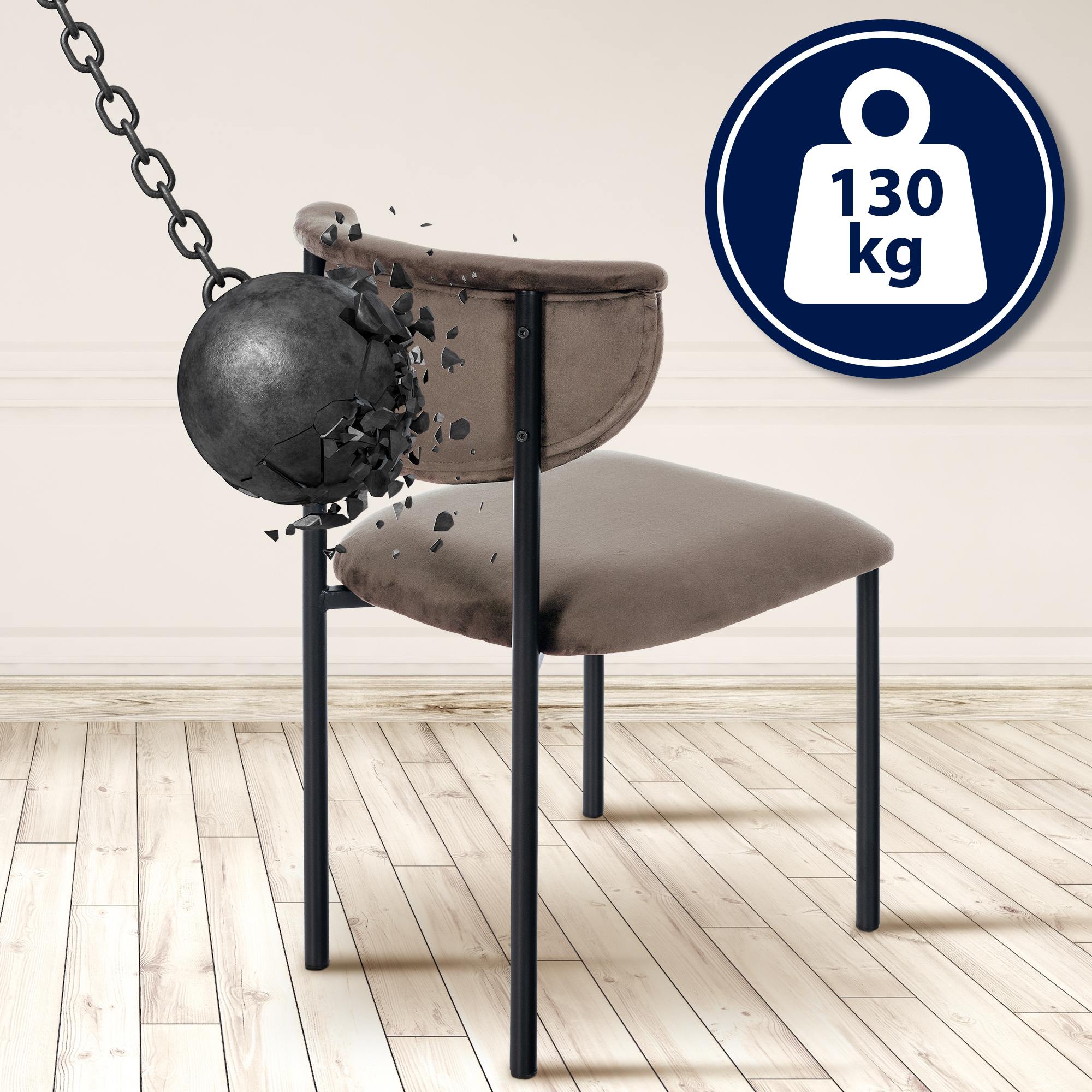 Eetkamerstoel Gambell fluweel