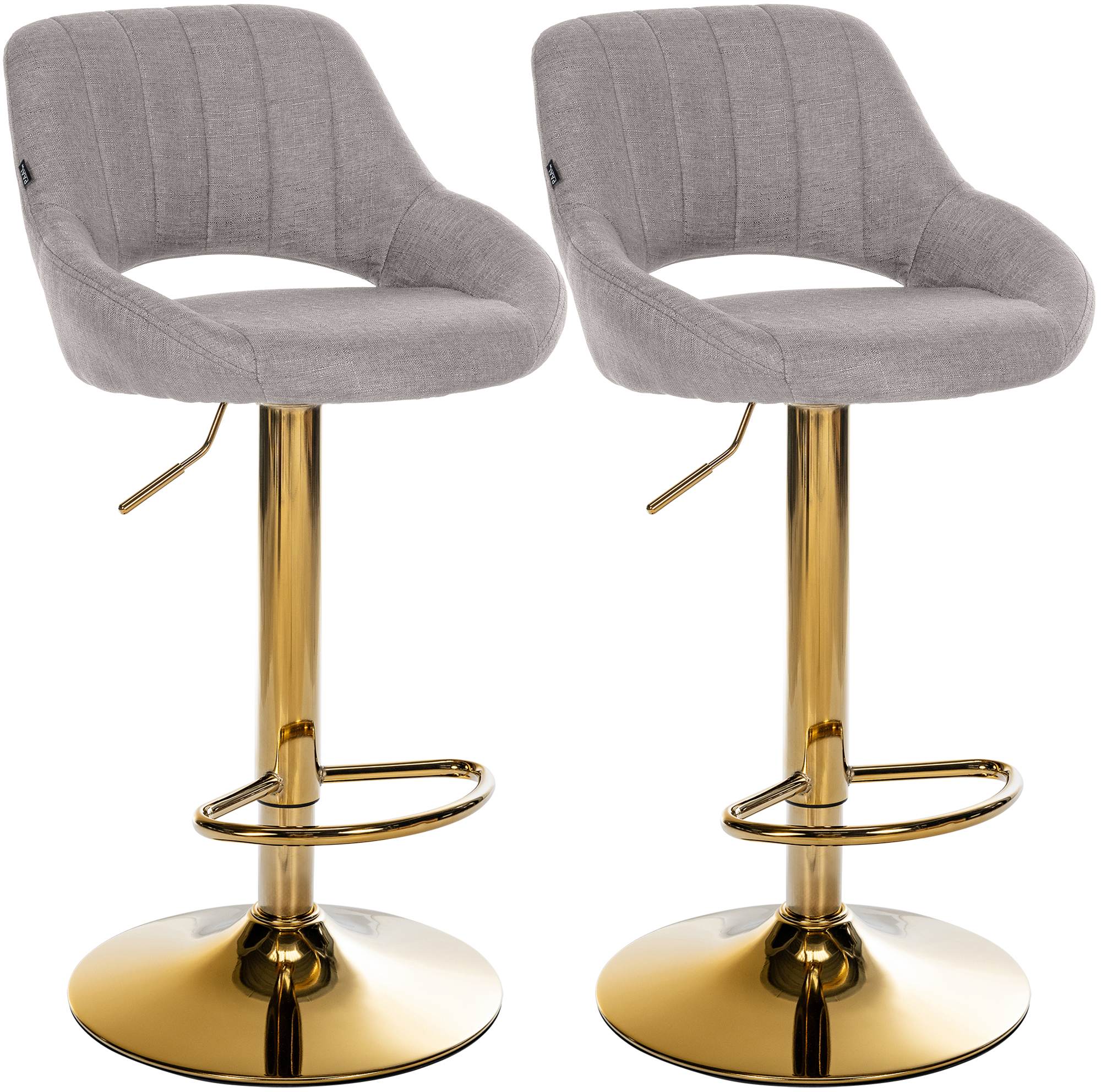 Set van 2 barkrukken Milet, stof