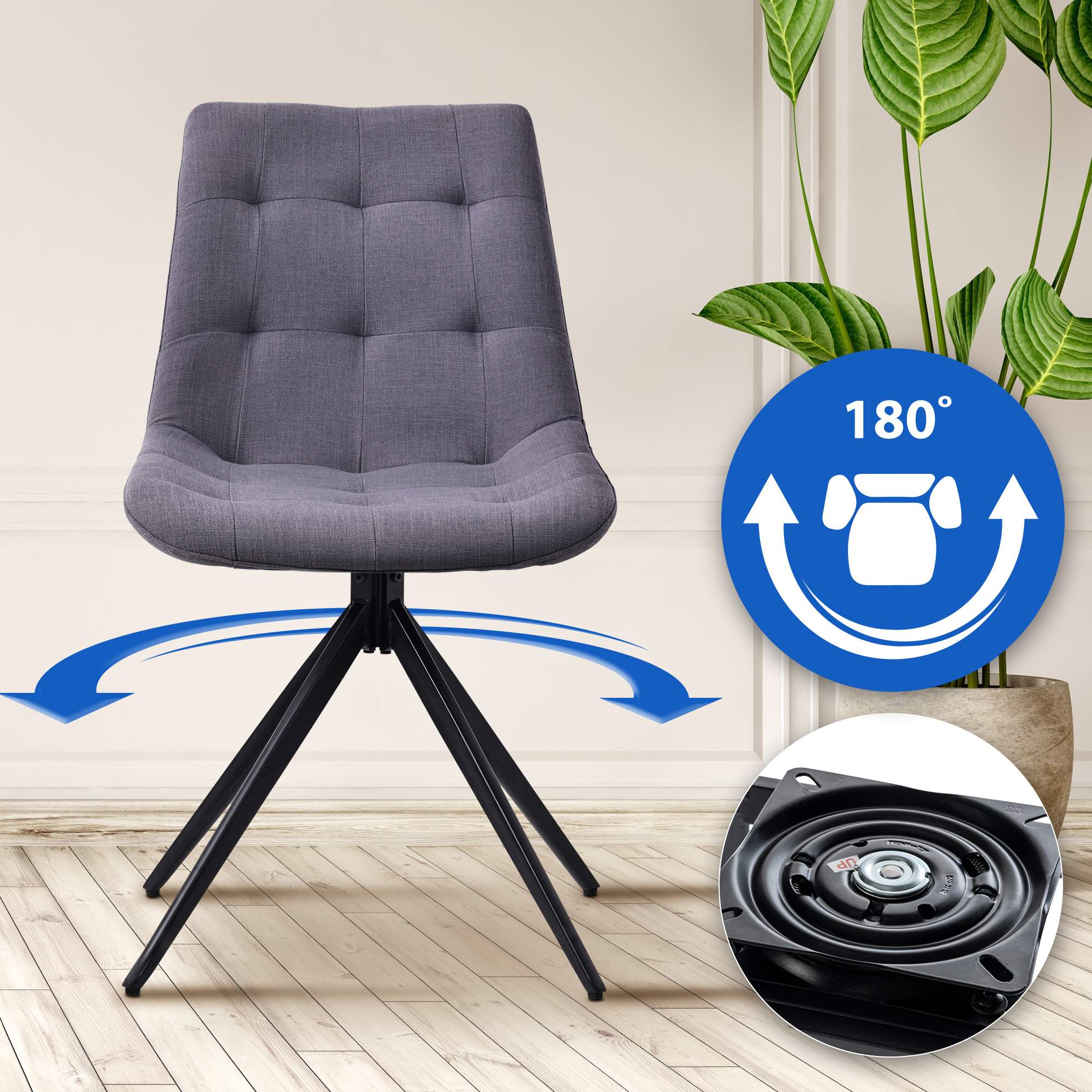 Set van 2 eetkamerstoelen Merna