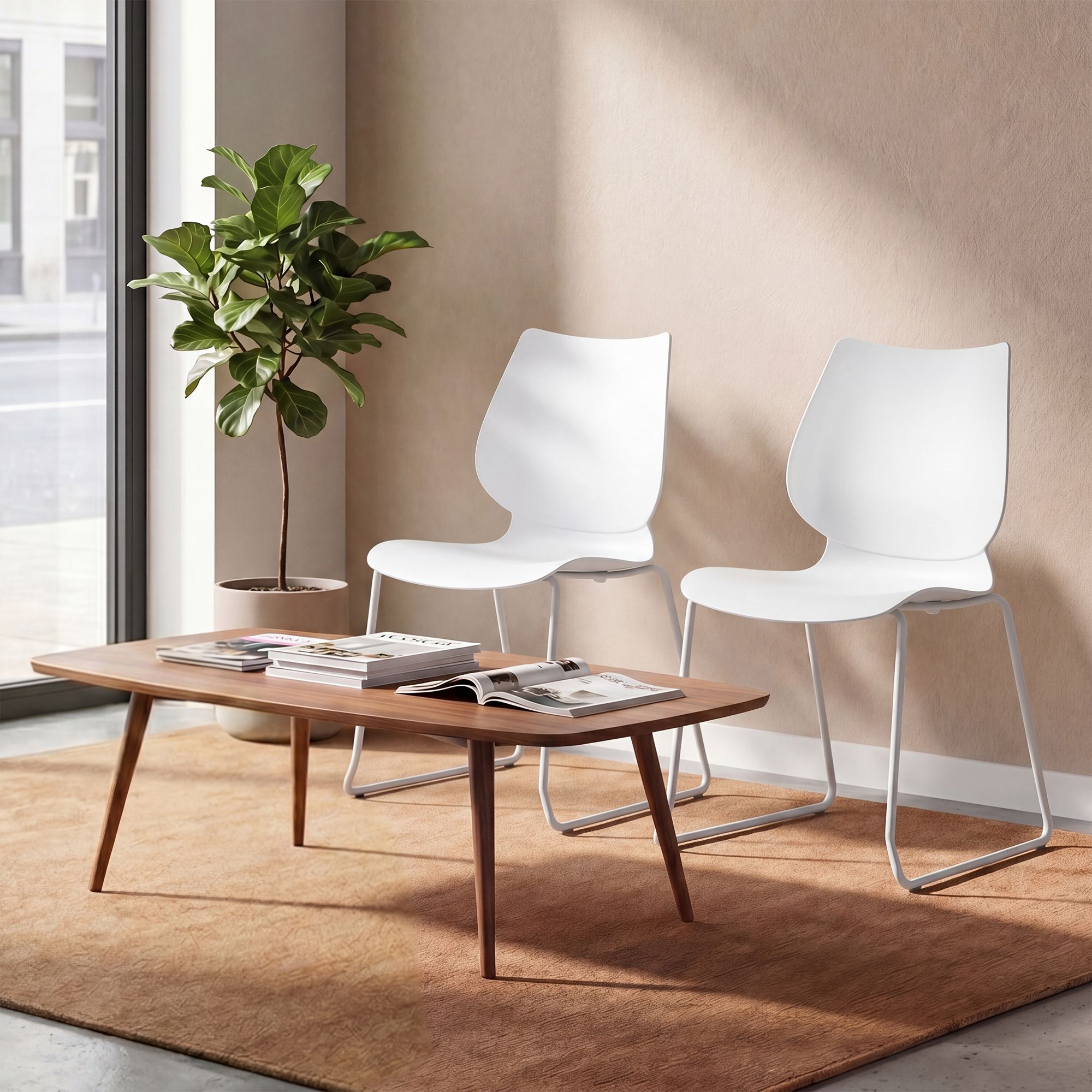 Set van 2 Eetkamerstoelen Houma