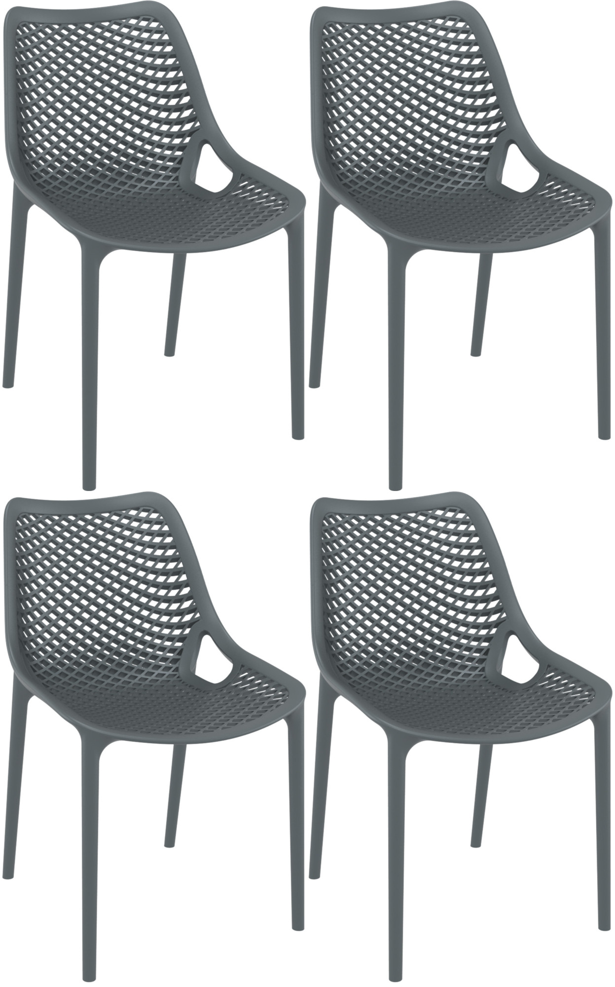 Set van 4 Tuinstoelen Air