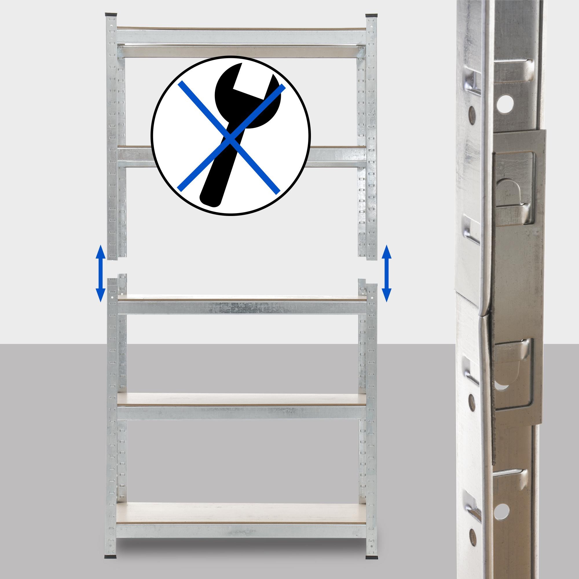 Magazijnstelling 90x40x180 cm