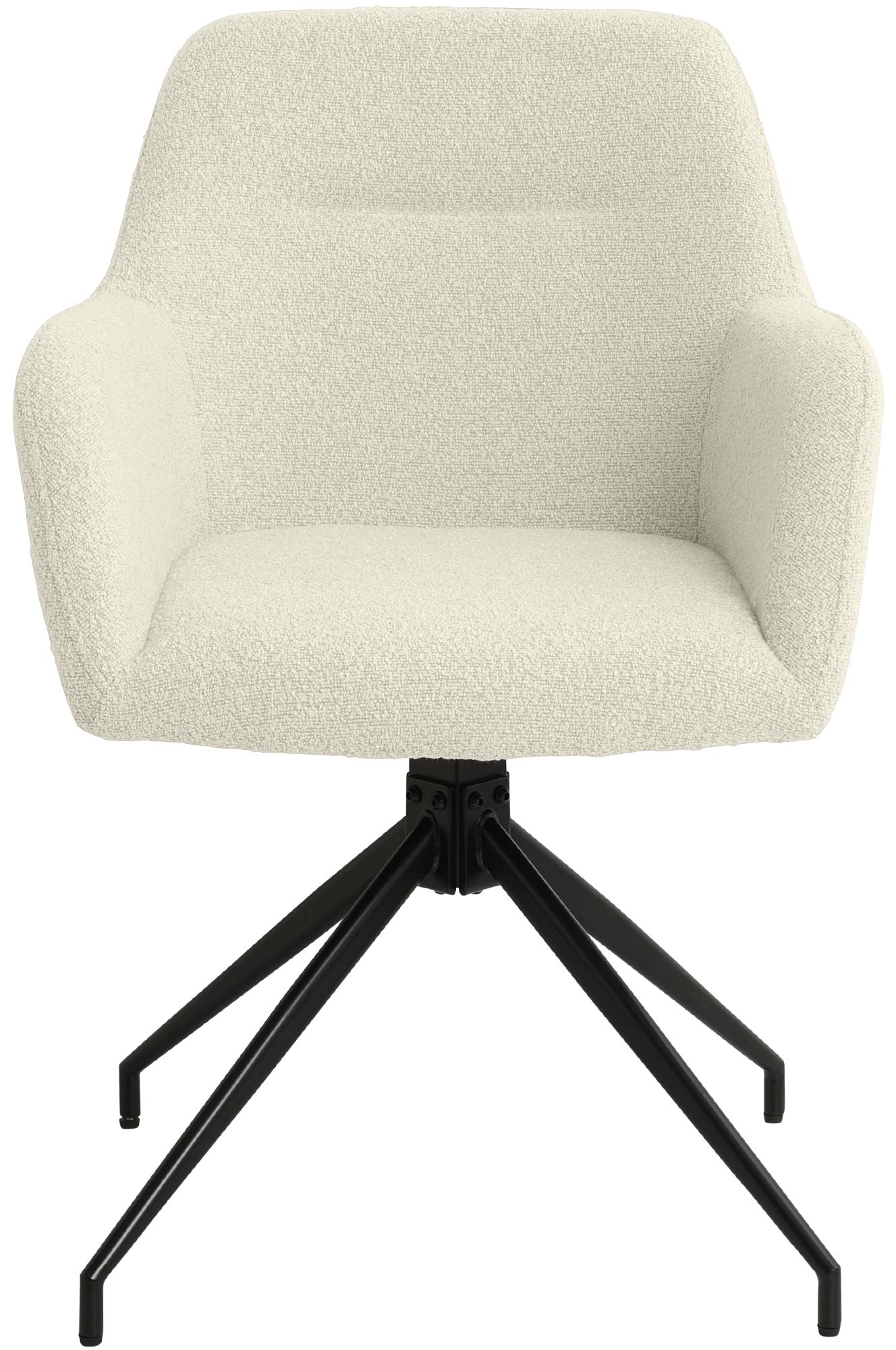 Set van 2 Eetkamerstoelen Merlinda met teddy stof