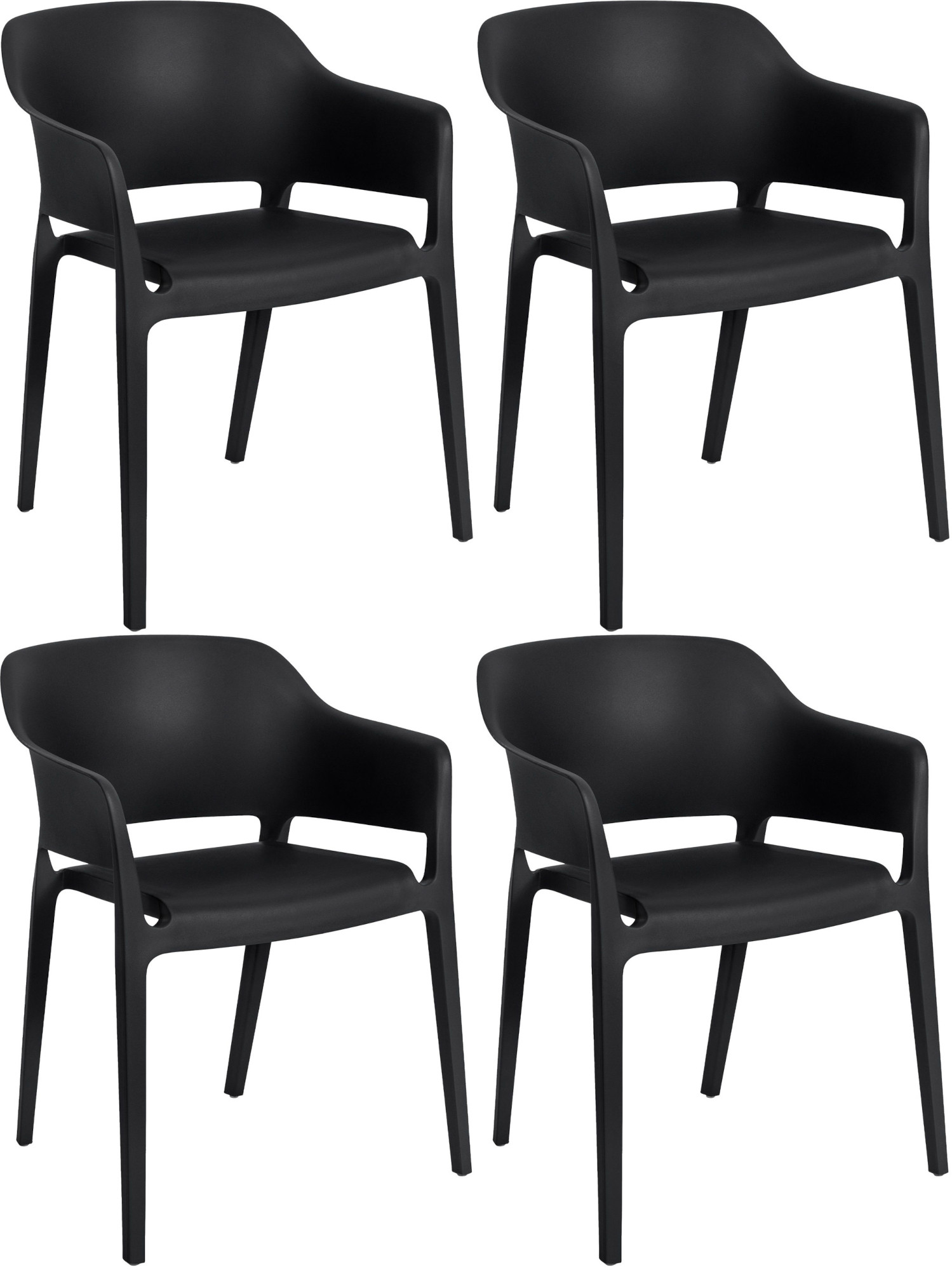 Set van 4 tuinstoelen Puebla