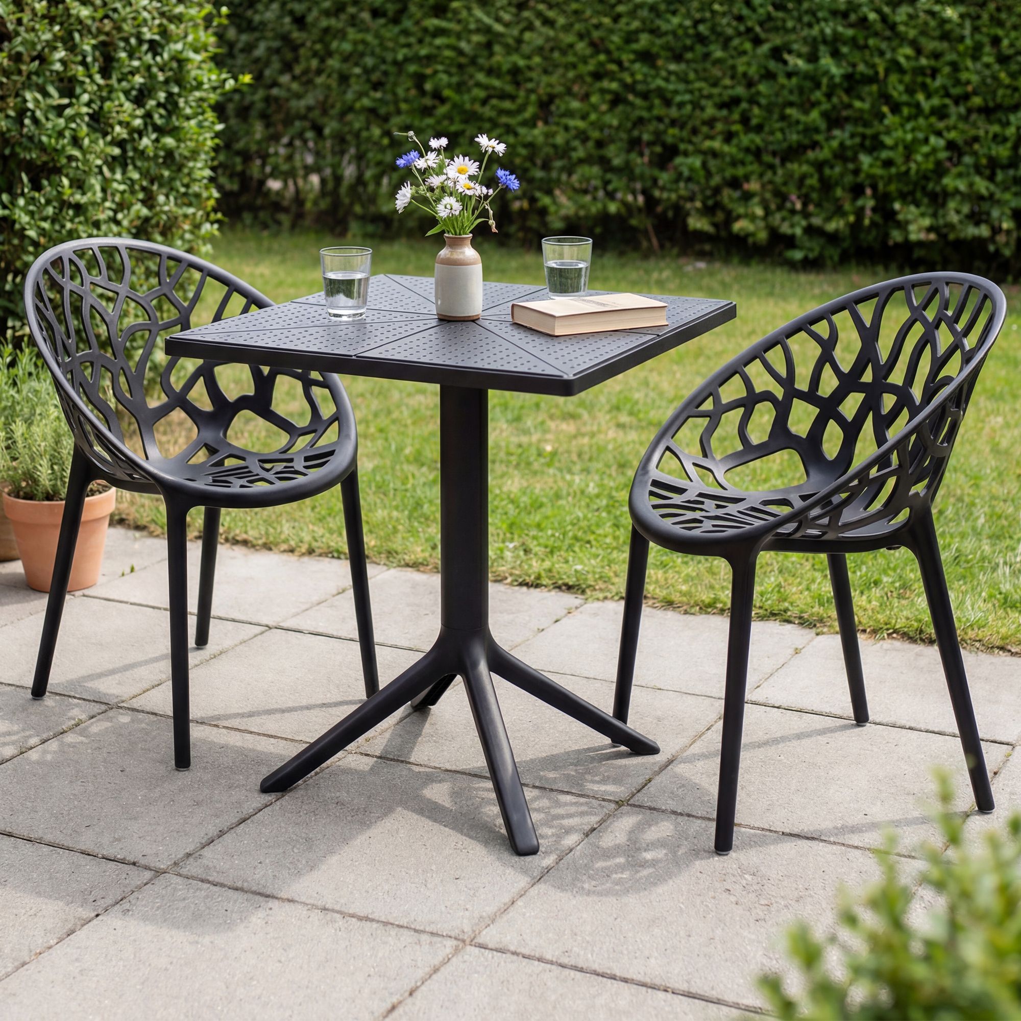 Tuinmeubelset Neriva met 2 stoelen