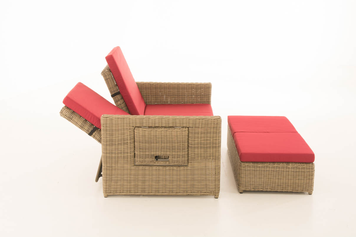Wicker Loungebank ANCONA 5mm