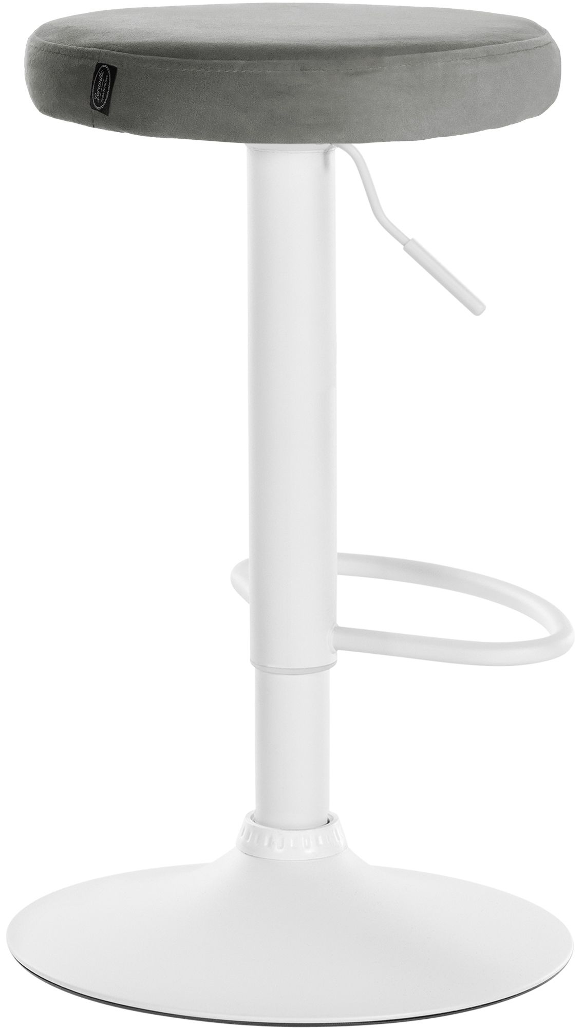 Set van 2 barkrukken Ponte fluweel