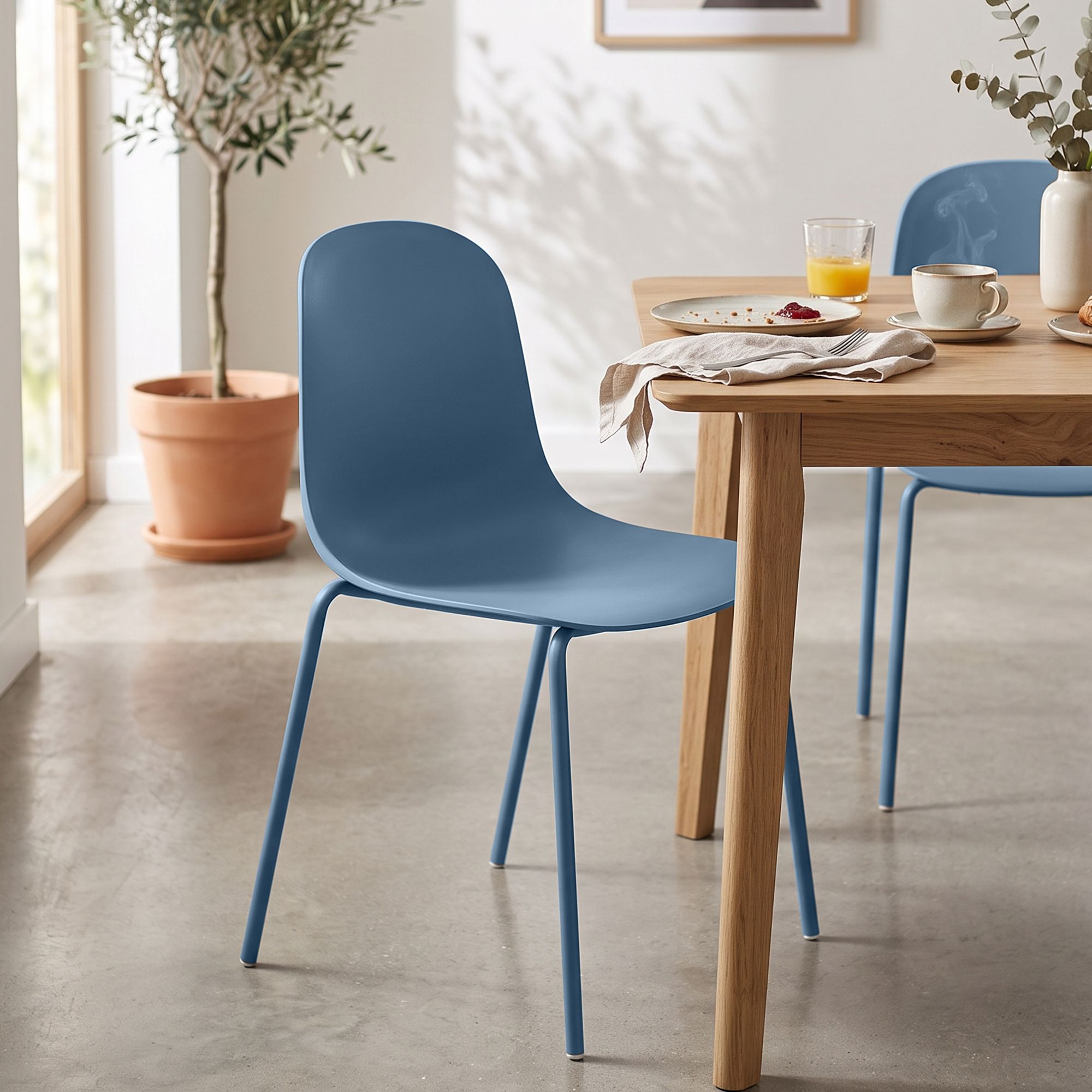 Set van 4 stapelstoelen Hardin