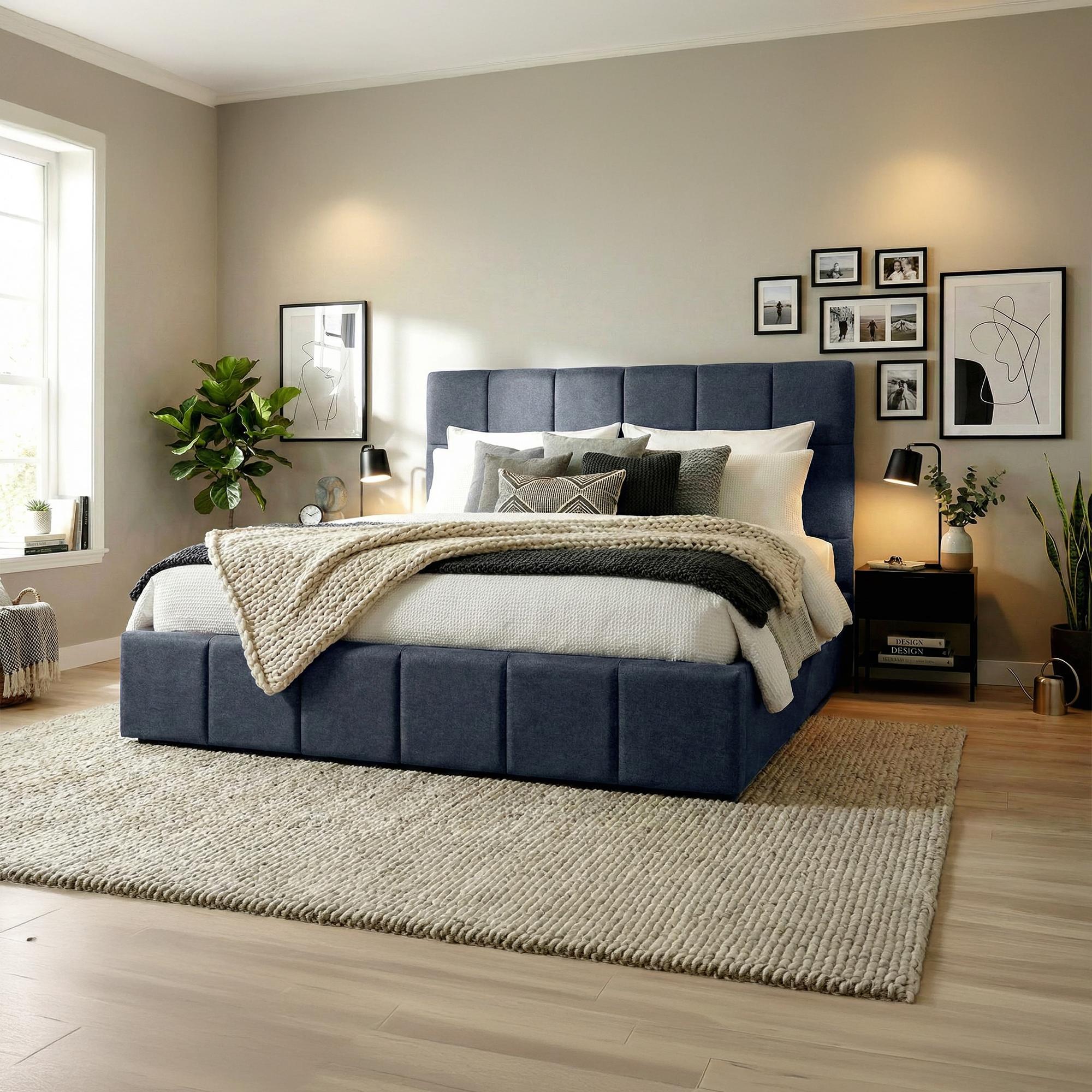 Gestoffeerd bed Ladia