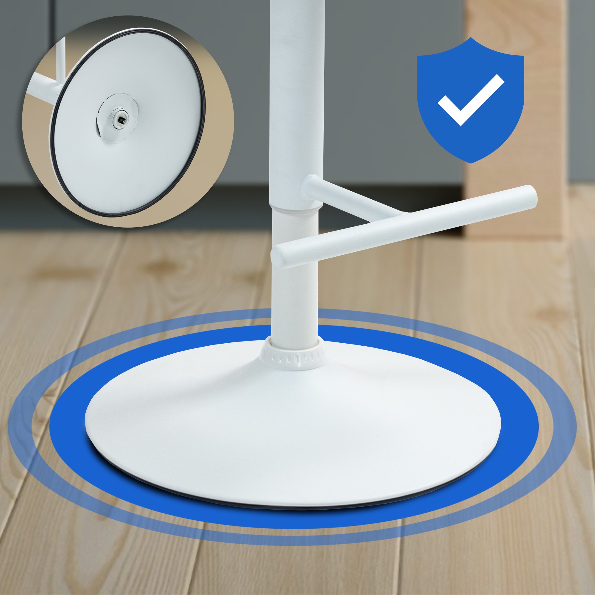 Set van 2 barkrukken Damar fluweel