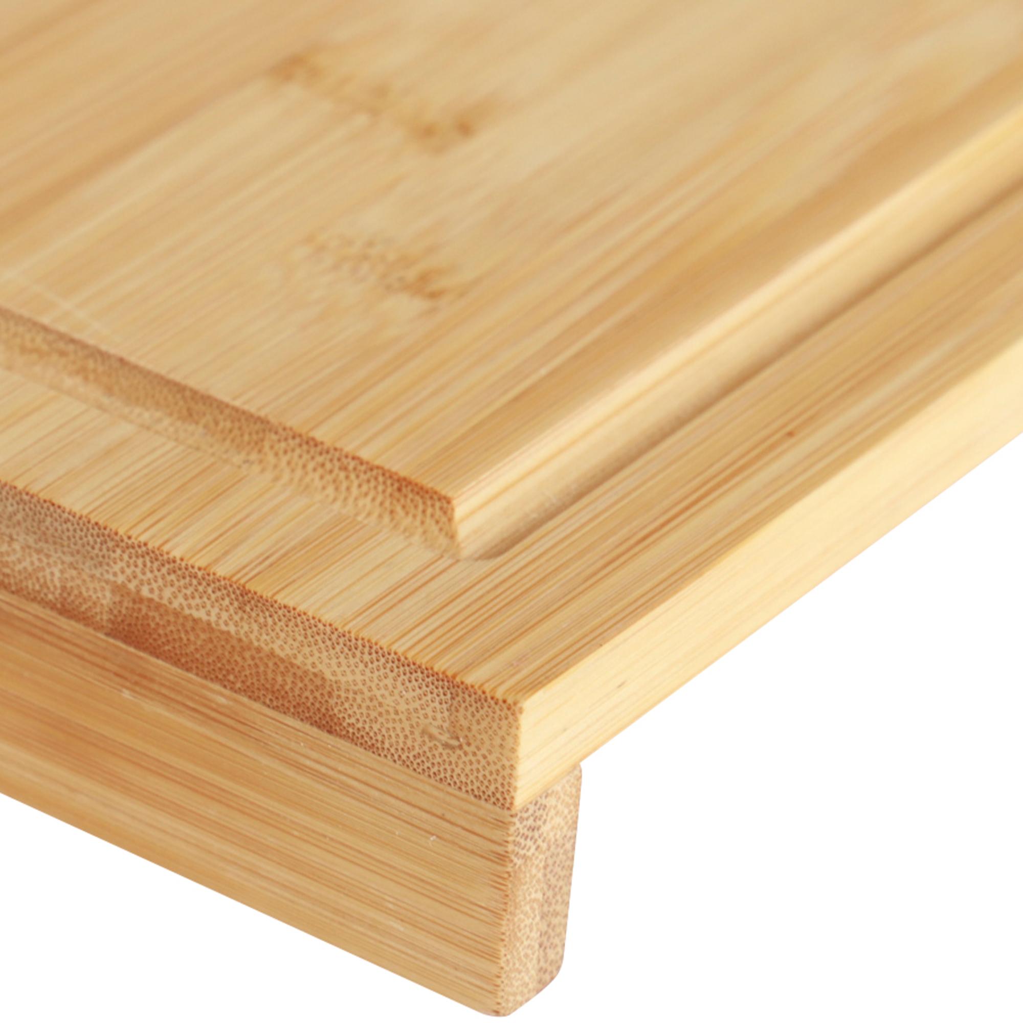 Bamboe snijplank XXXL 45 x 33 cm met opstaande rand