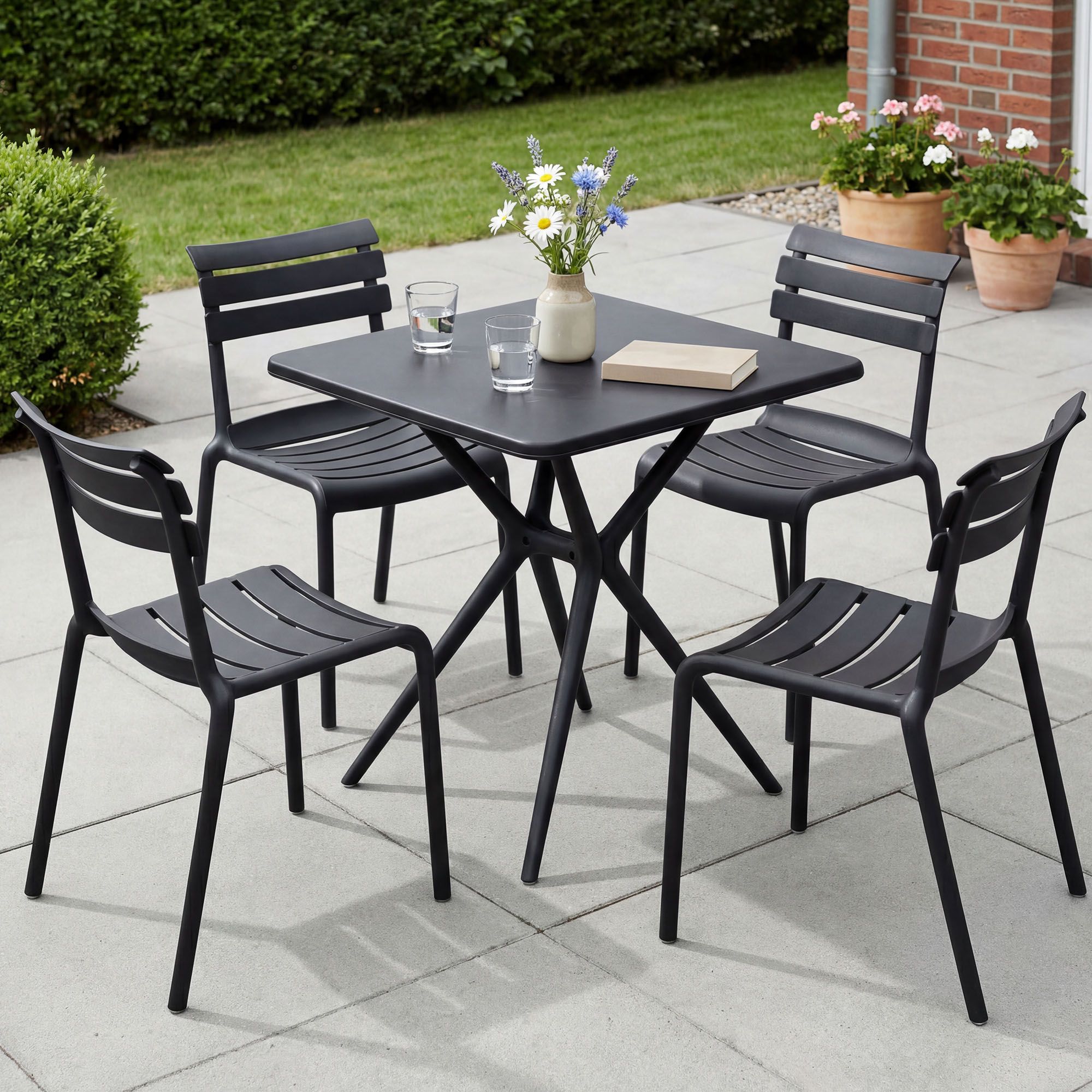 Tuinmeubelset Vela met 4 Stoelen