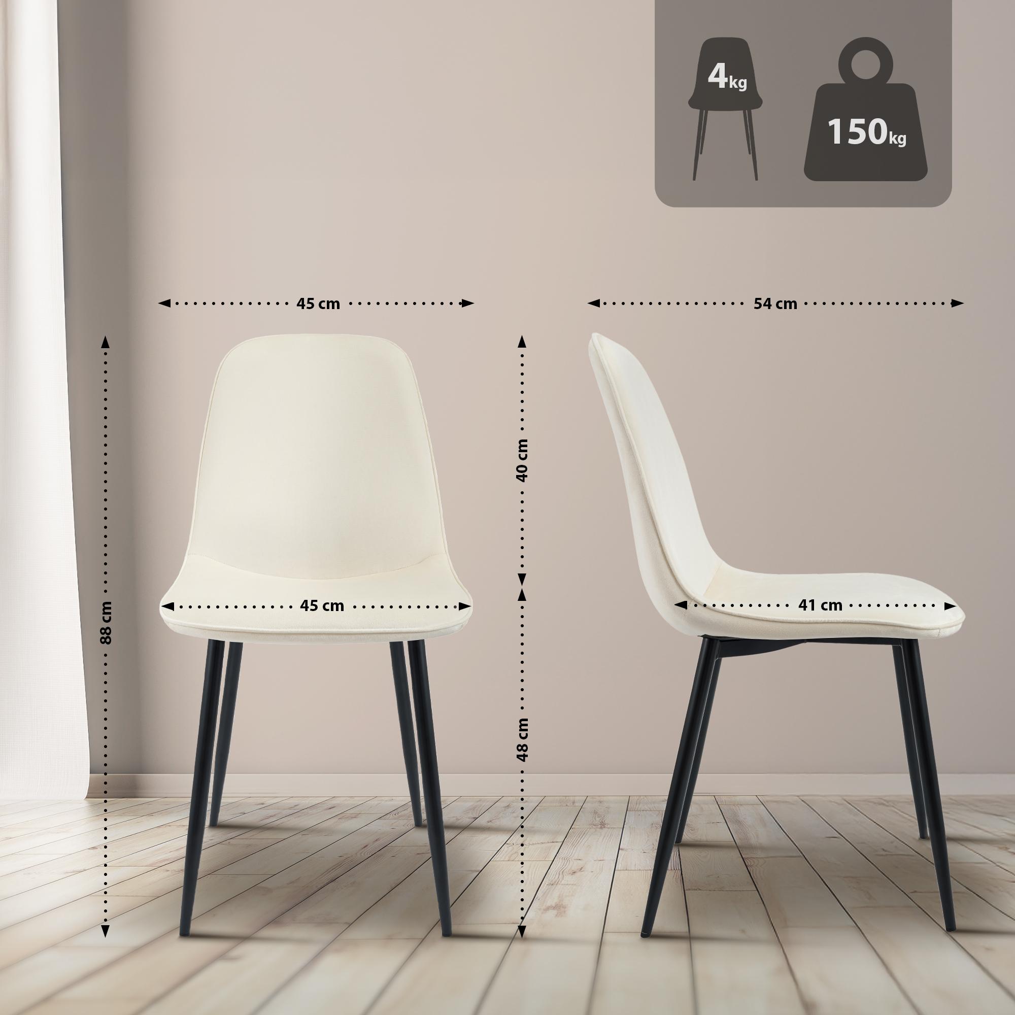 Set van 2 eetkamerstoelen Maryam