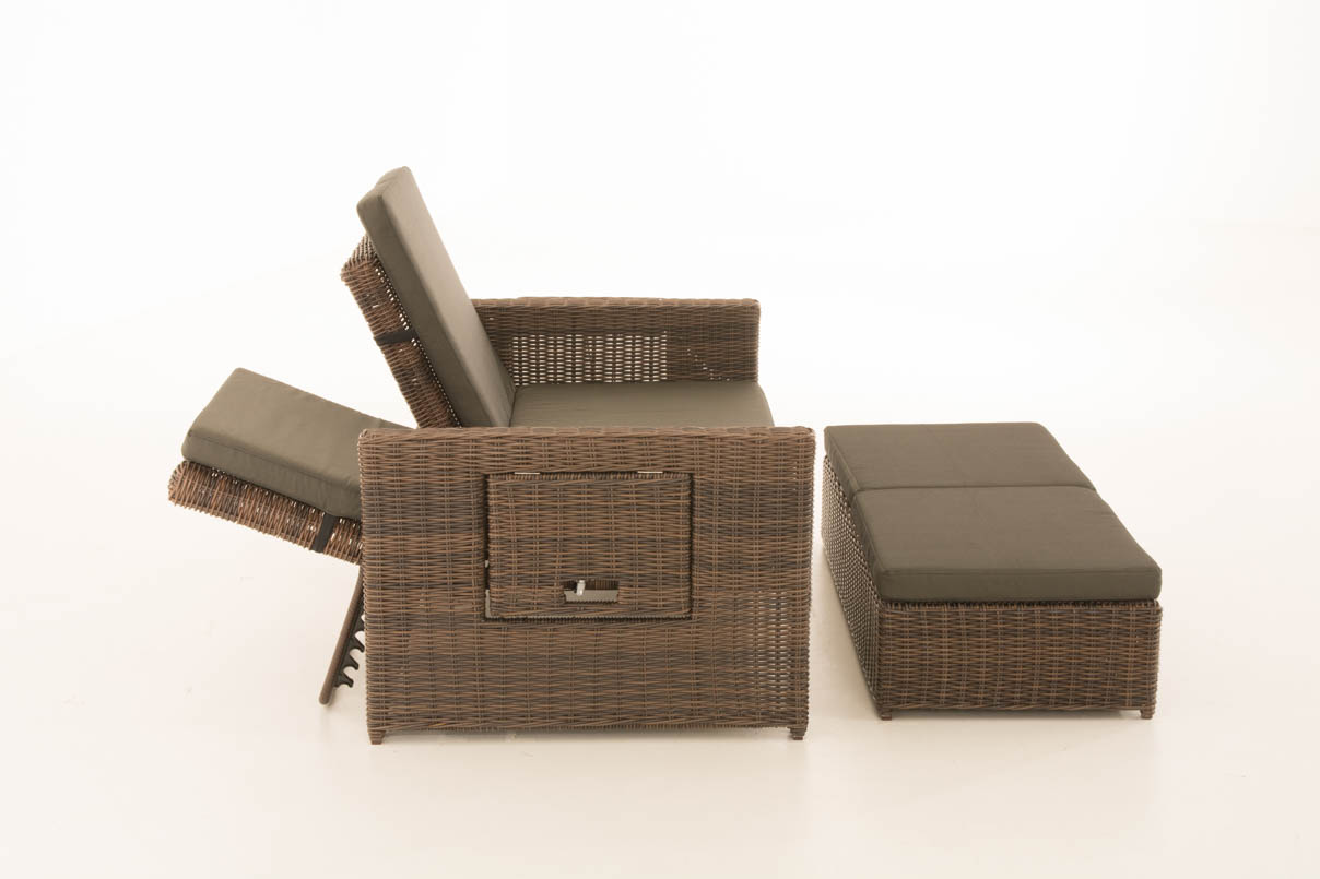 Wicker Loungebank ANCONA 5mm