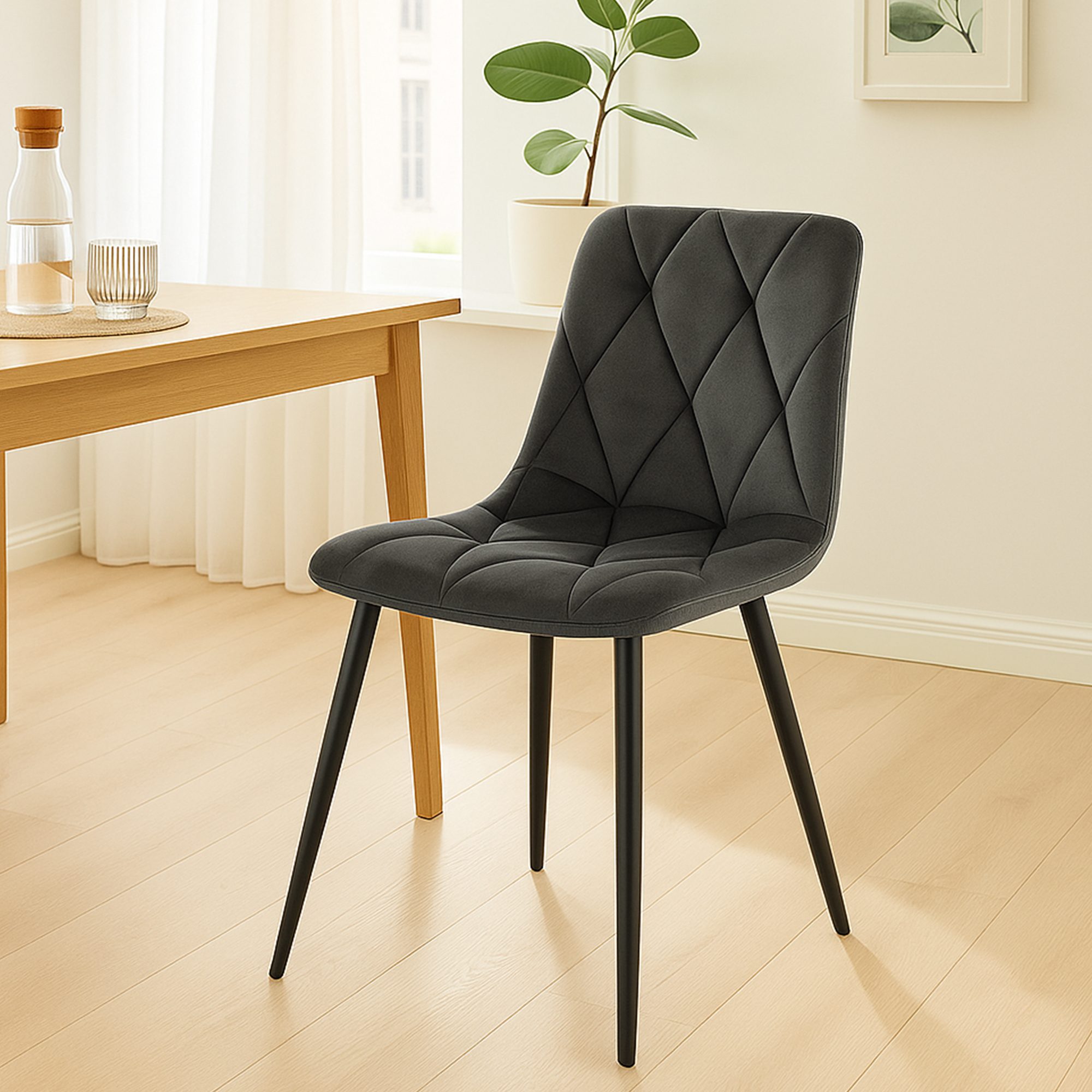 Set van 2 Eetkamerstoelen Clairton