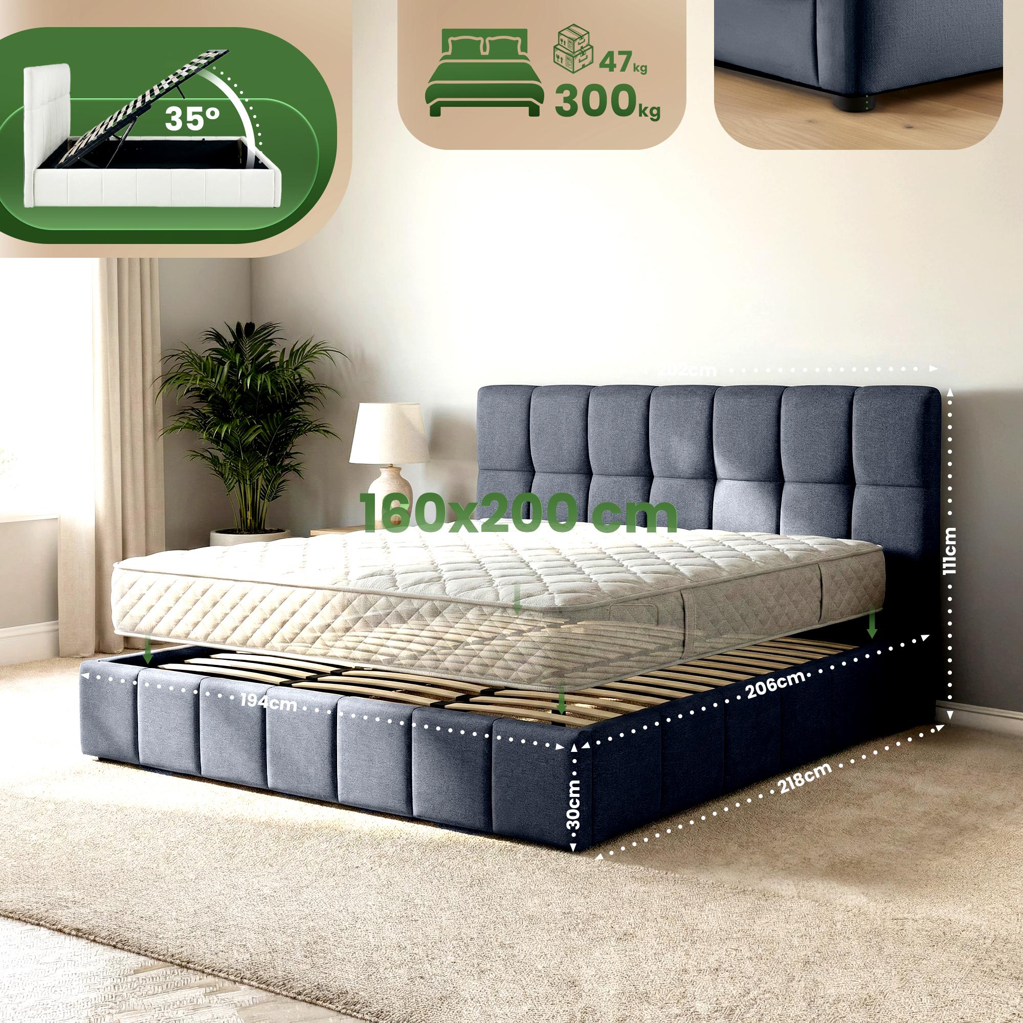 Gestoffeerd bed Ladia