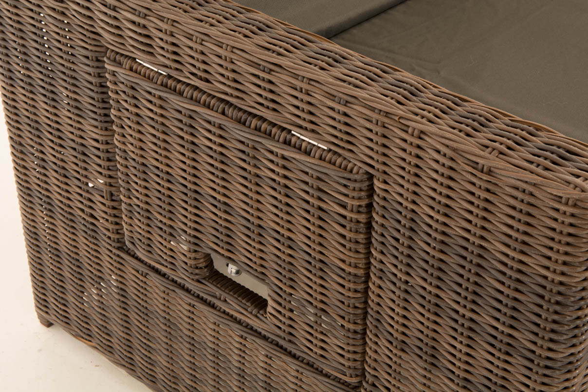 Wicker Loungebank ANCONA 5mm
