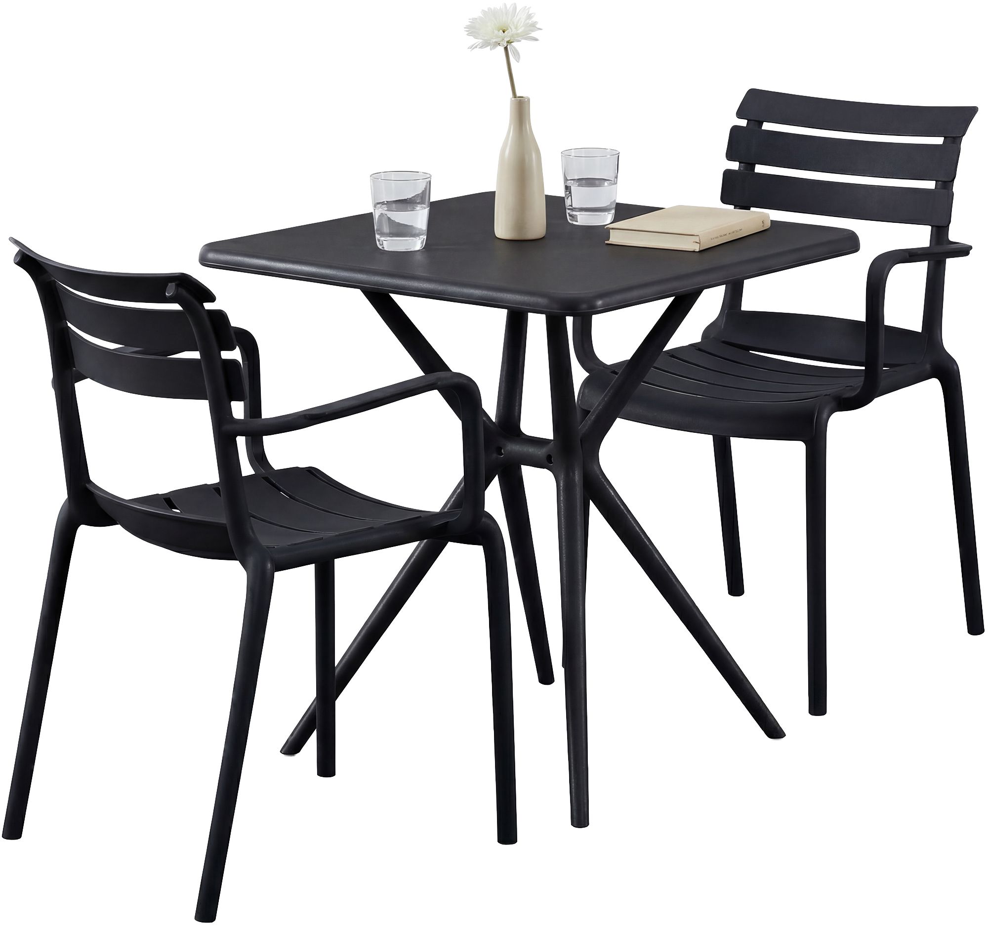 Tuinmeubelset Avena met 2 stoelen