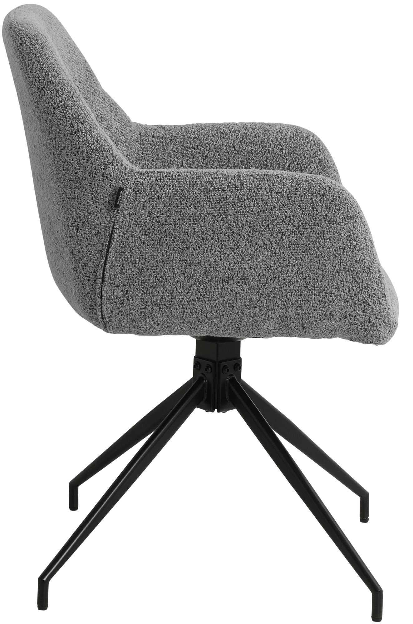 Set van 2 Eetkamerstoelen Merlinda met teddy stof