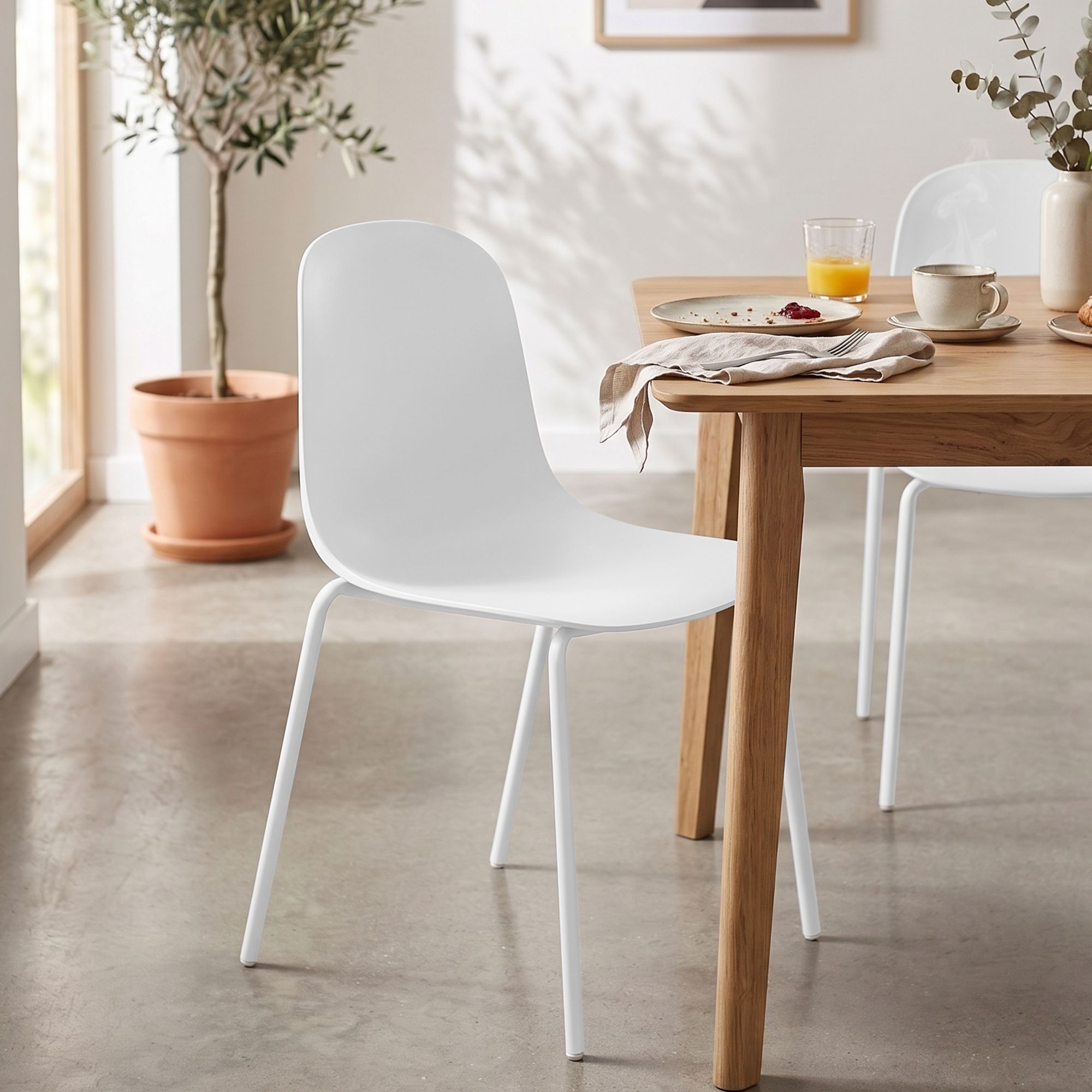Set van 4 stapelstoelen Hardin
