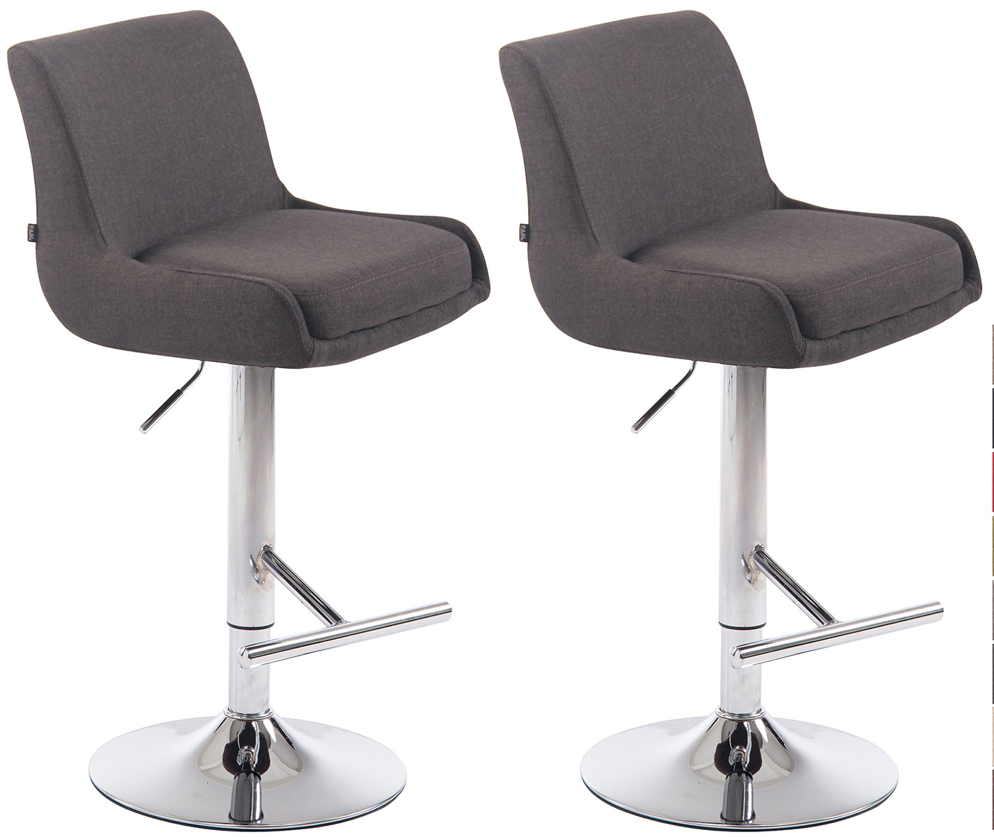 Set van 2 barkrukken Club Stof