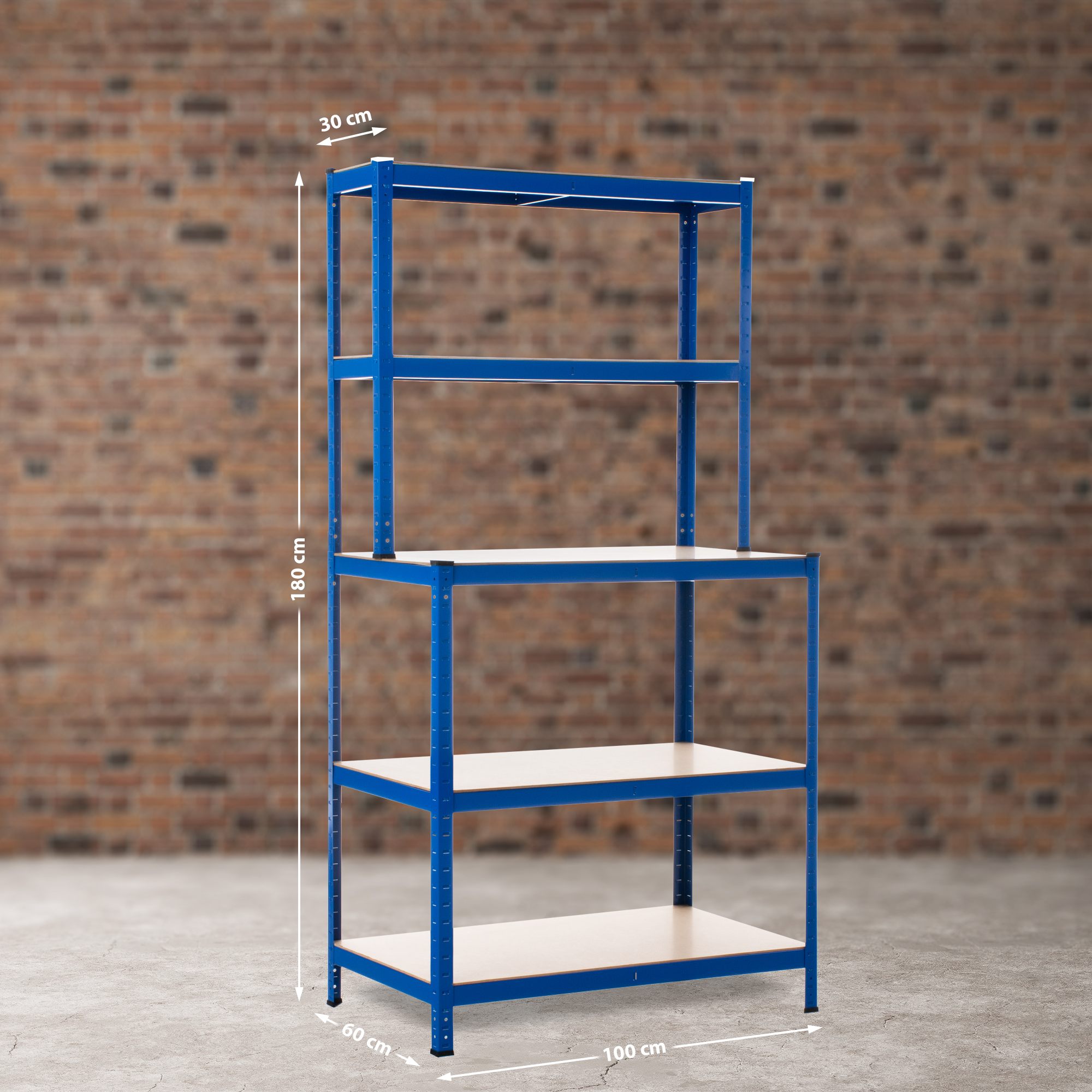 Heavy-duty rack met werkbank