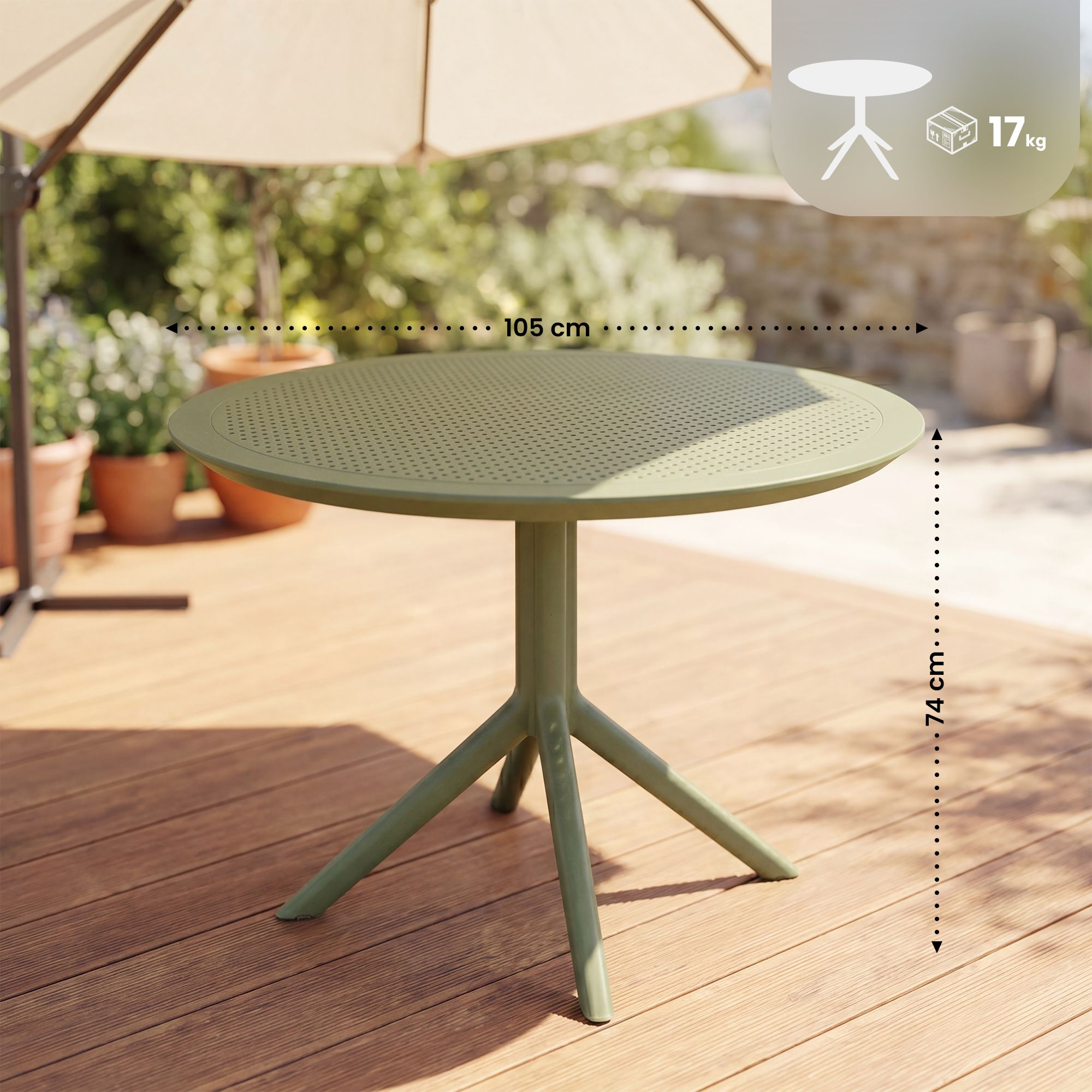 Tafel Sky 105 cm