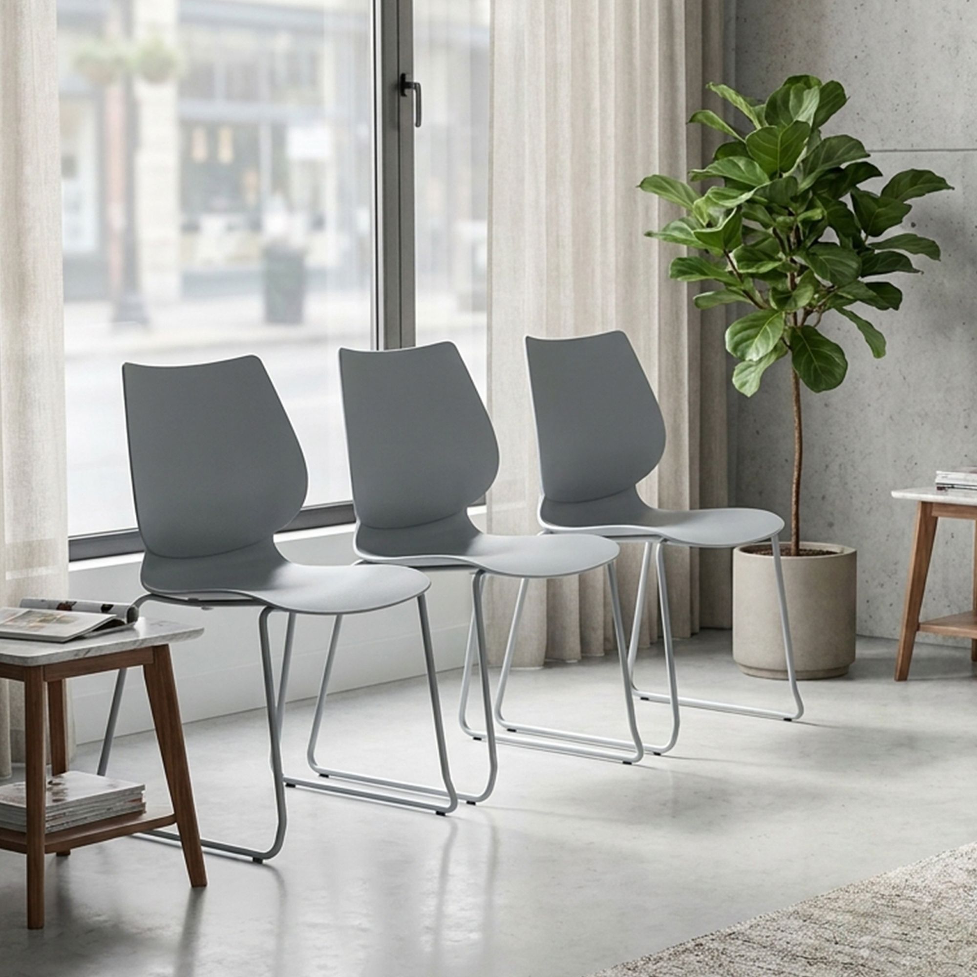 Set van 2 Eetkamerstoelen Houma
