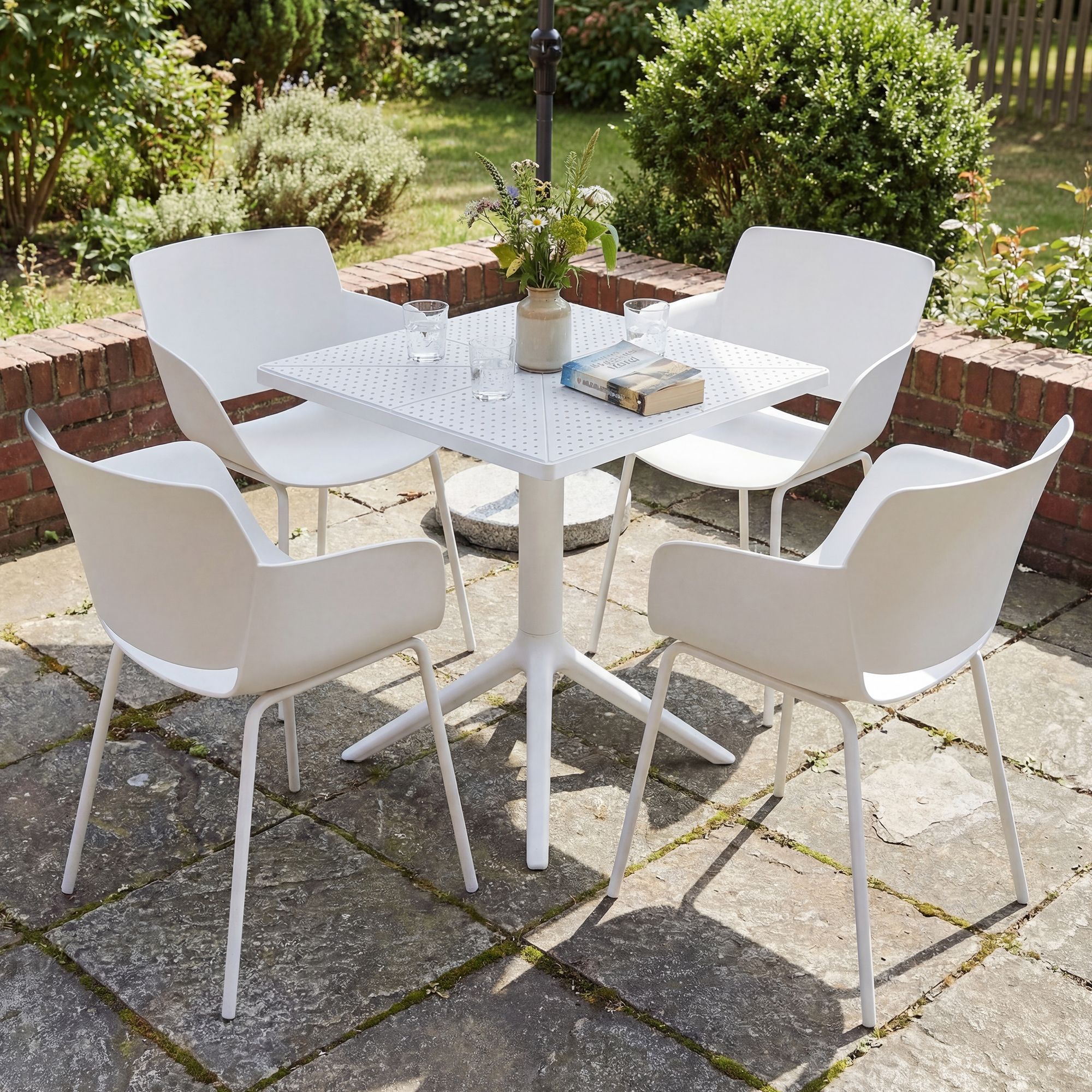 Tuinmeubelset Norva met 4 stoelen