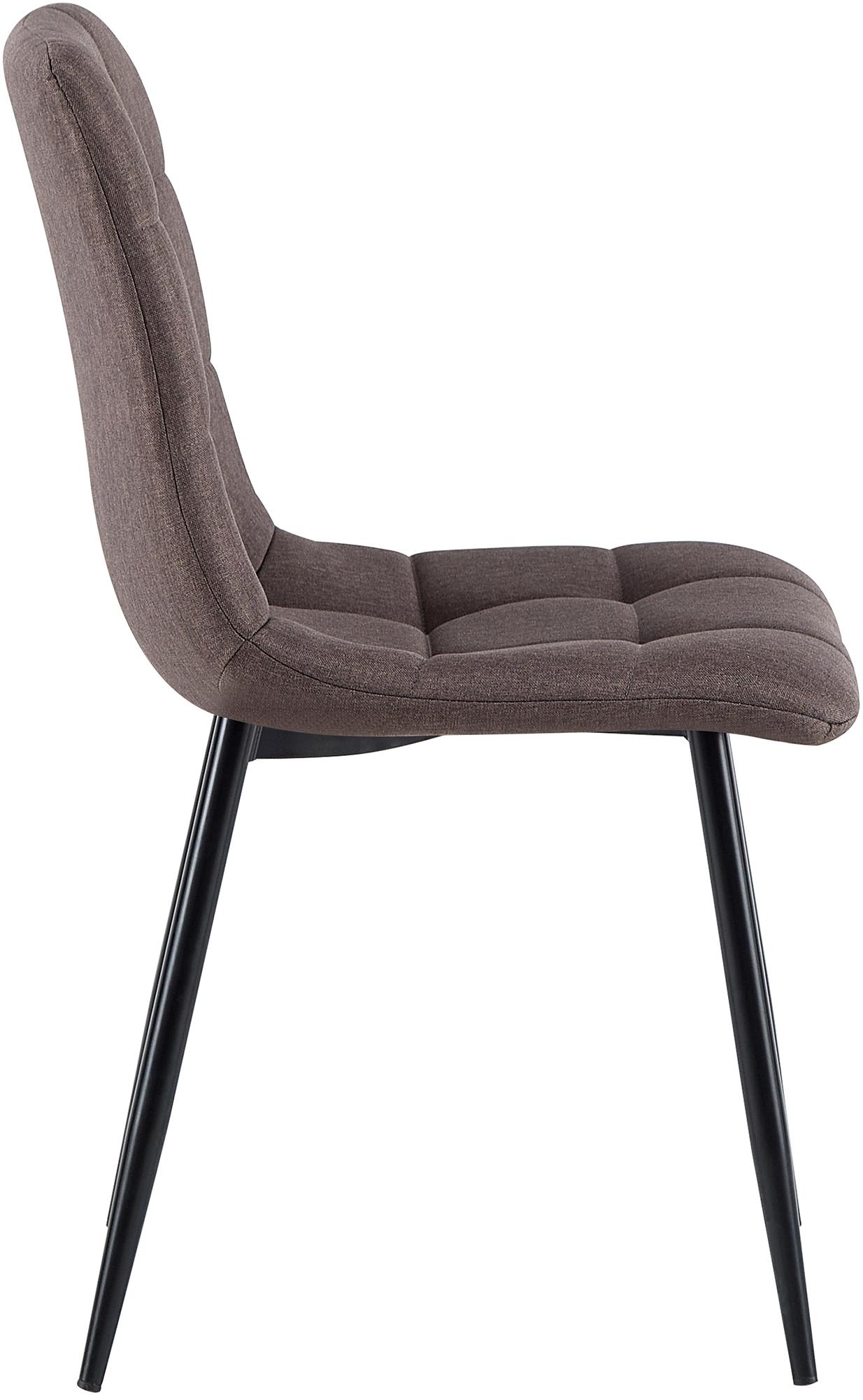 Set van 4 eetkamerstoelen Antibes stof