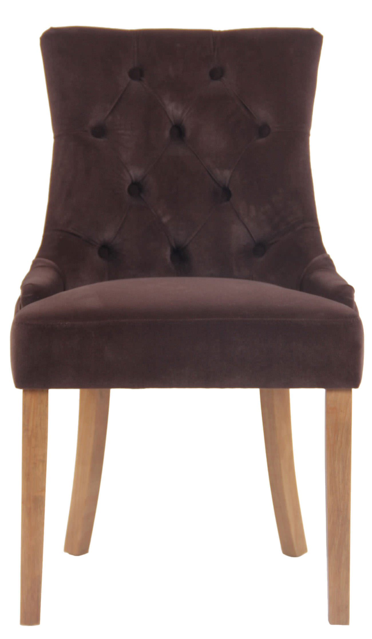 Set van 4 eetkamerstoelen Aberdeen Fluweel