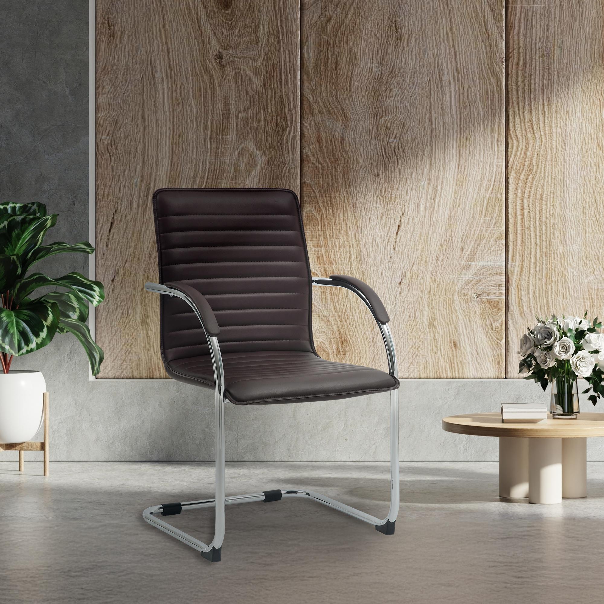 Set van 2 Eetkamerstoelen Tira kunstleer