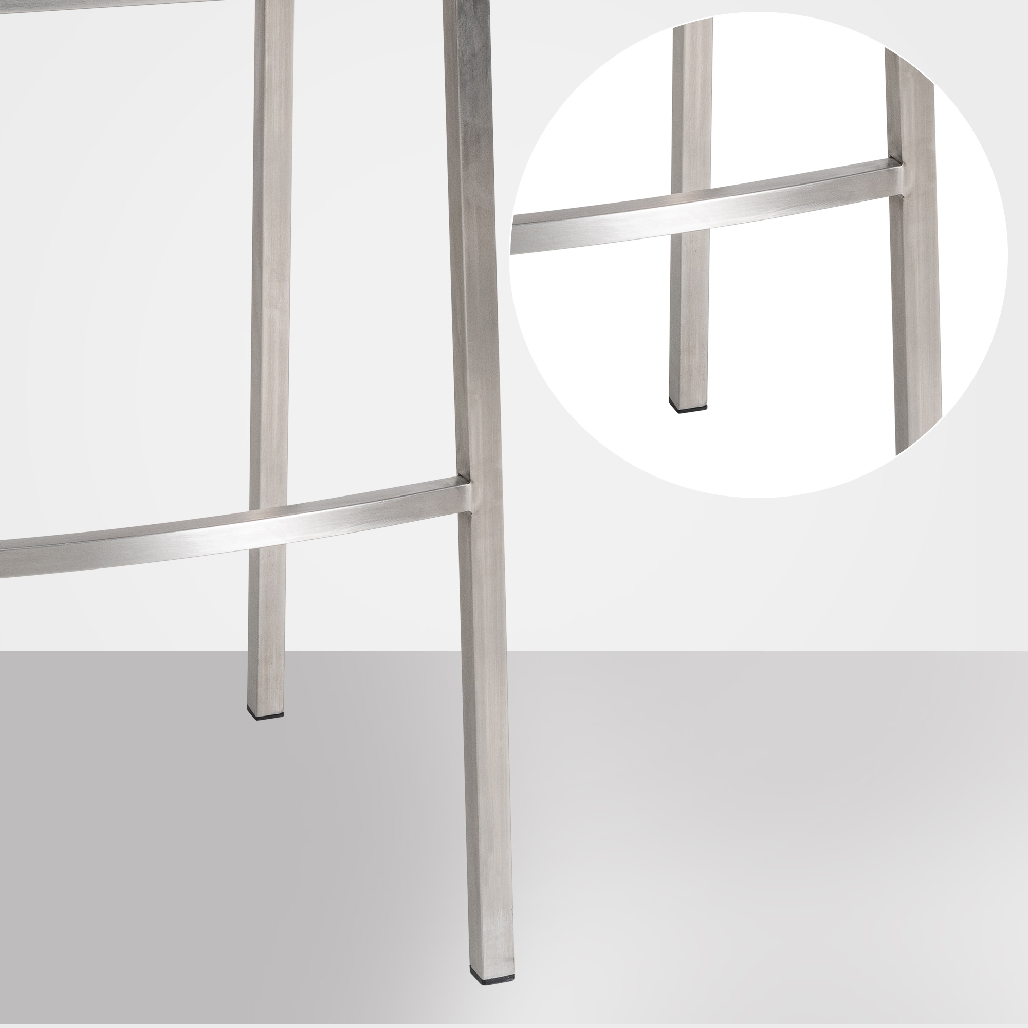 Barkruk Damaso Vilt met Vierpootsframe