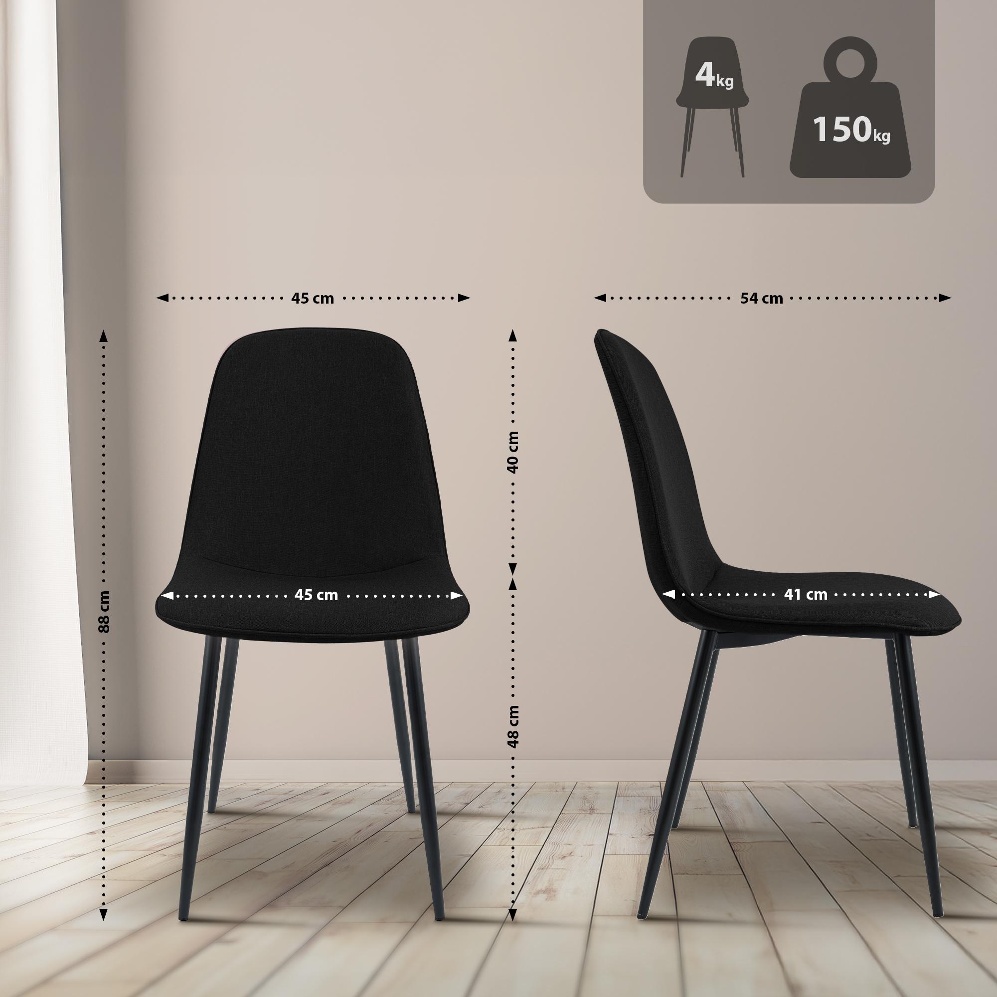 Set van 2 eetkamerstoelen Maryam