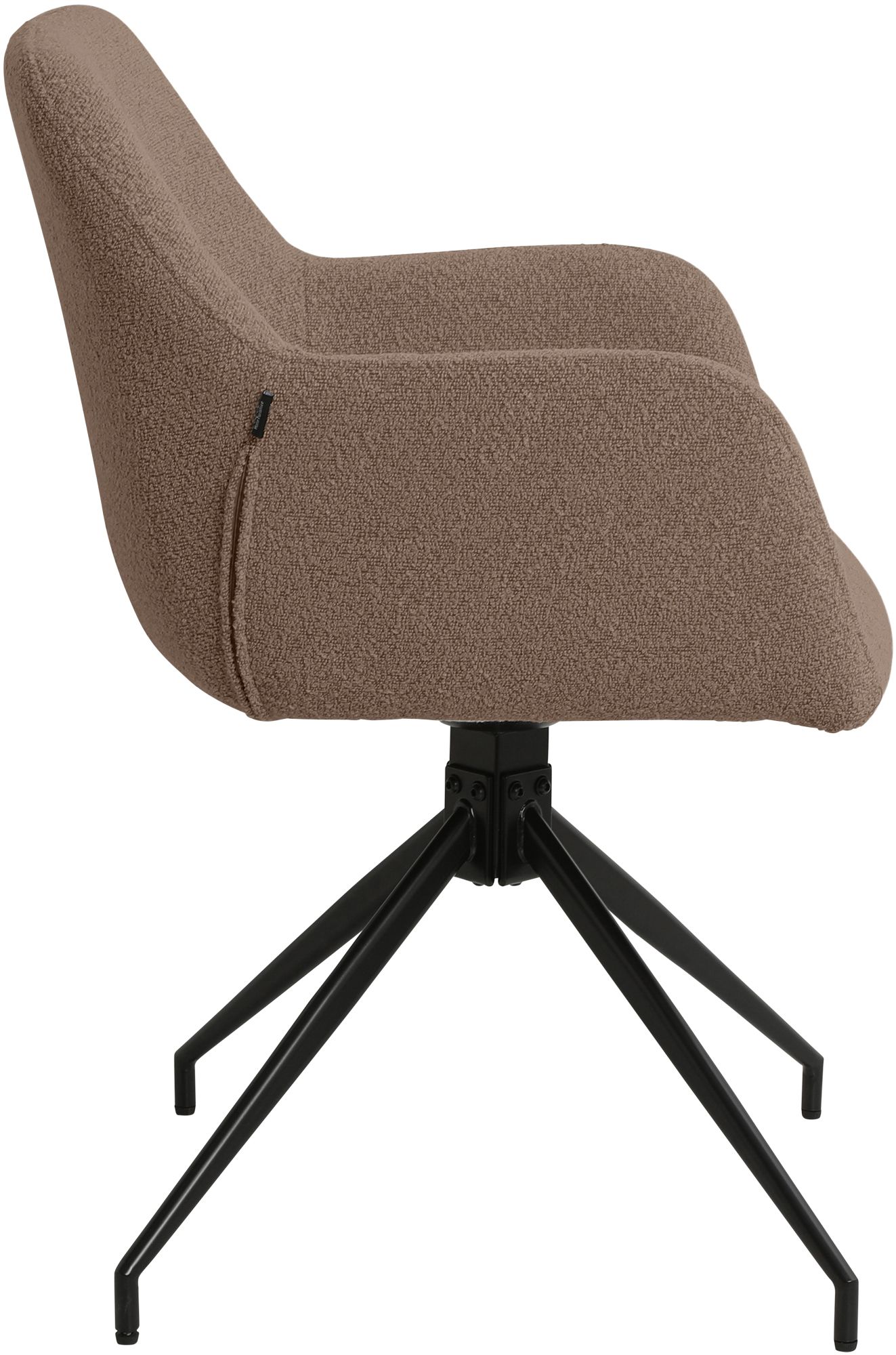 Set van 2 Eetkamerstoelen Merlinda met teddy stof