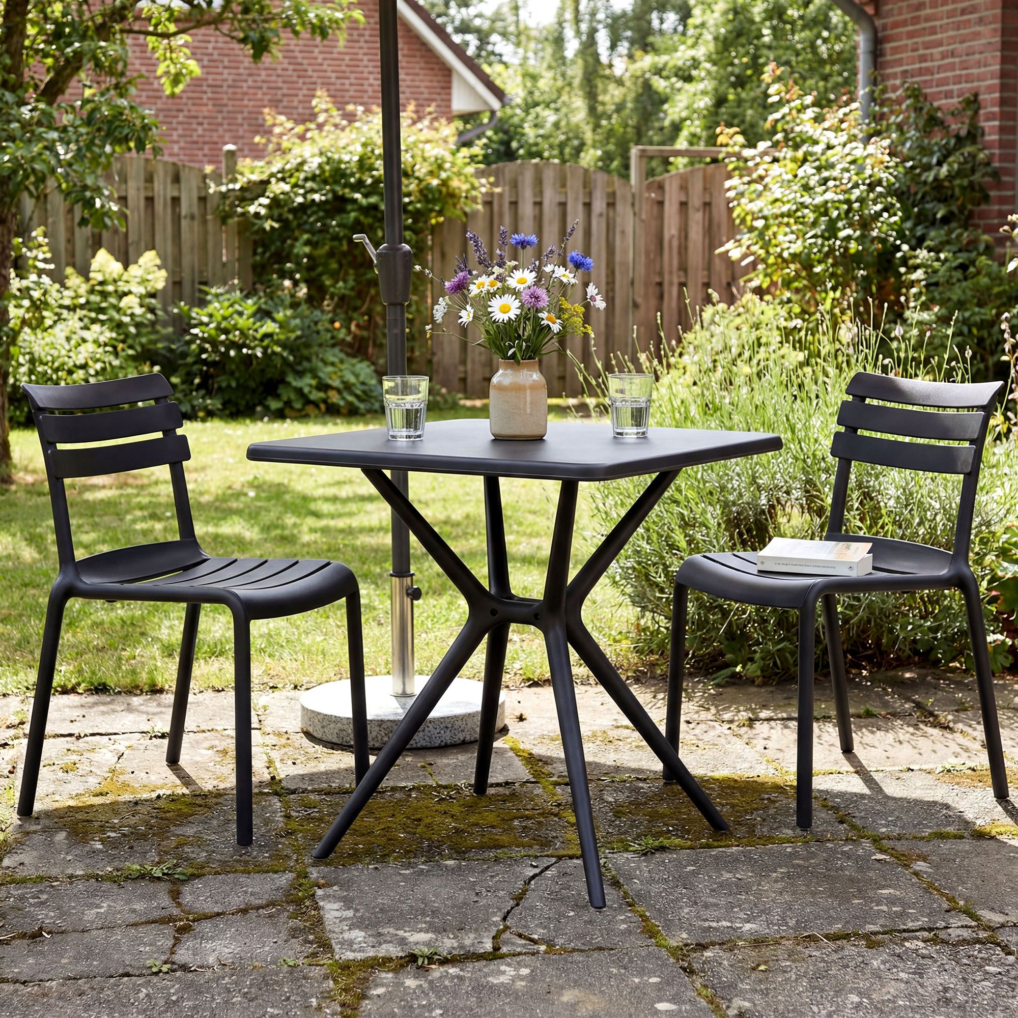 Tuinset Vela met 2 stoelen