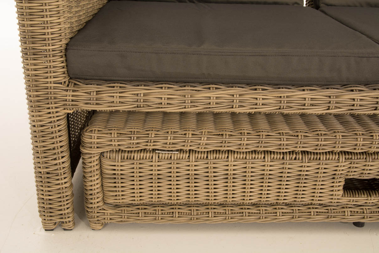 Wicker Loungebank ANCONA 5mm
