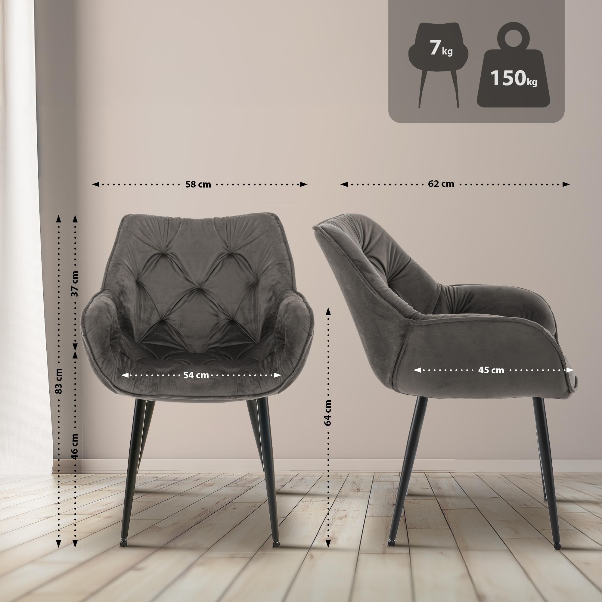 Set van 4 eetkamerstoelen Tanna