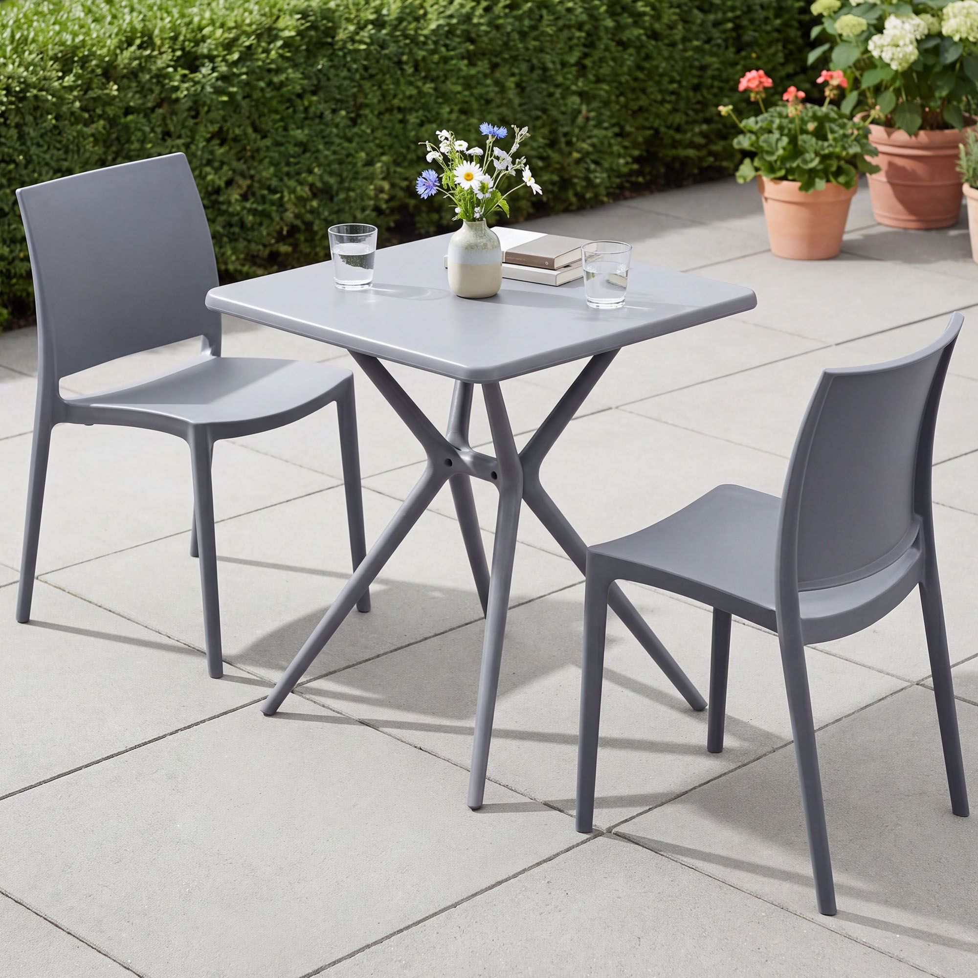 Tuinmeubelset Amino met 2 stoelen