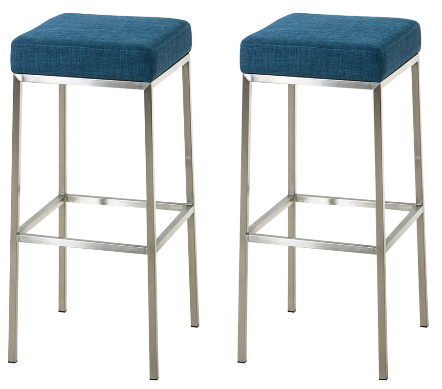 2-delige set barkrukken Montreal bekleding
