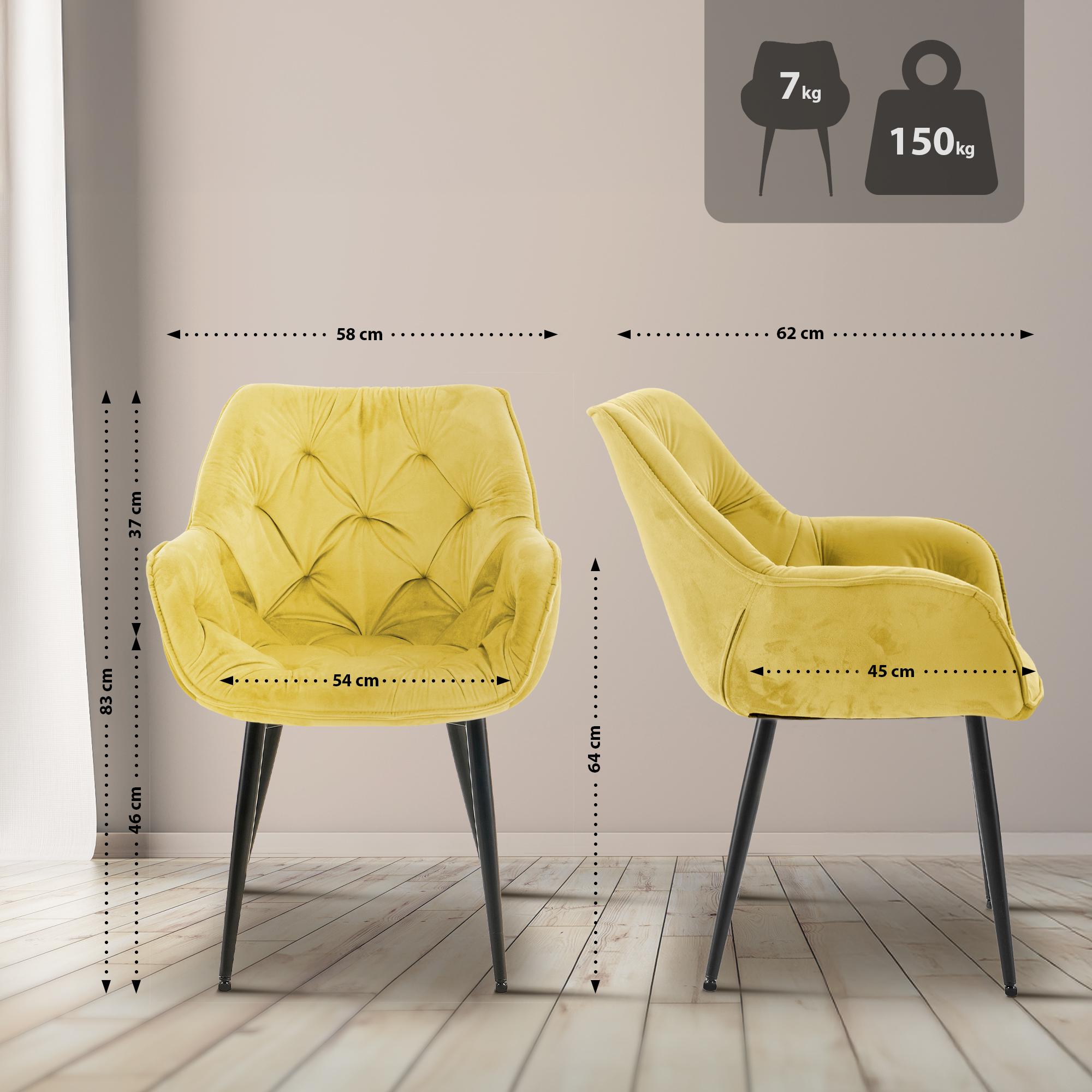 Set van 4 eetkamerstoelen Tanna